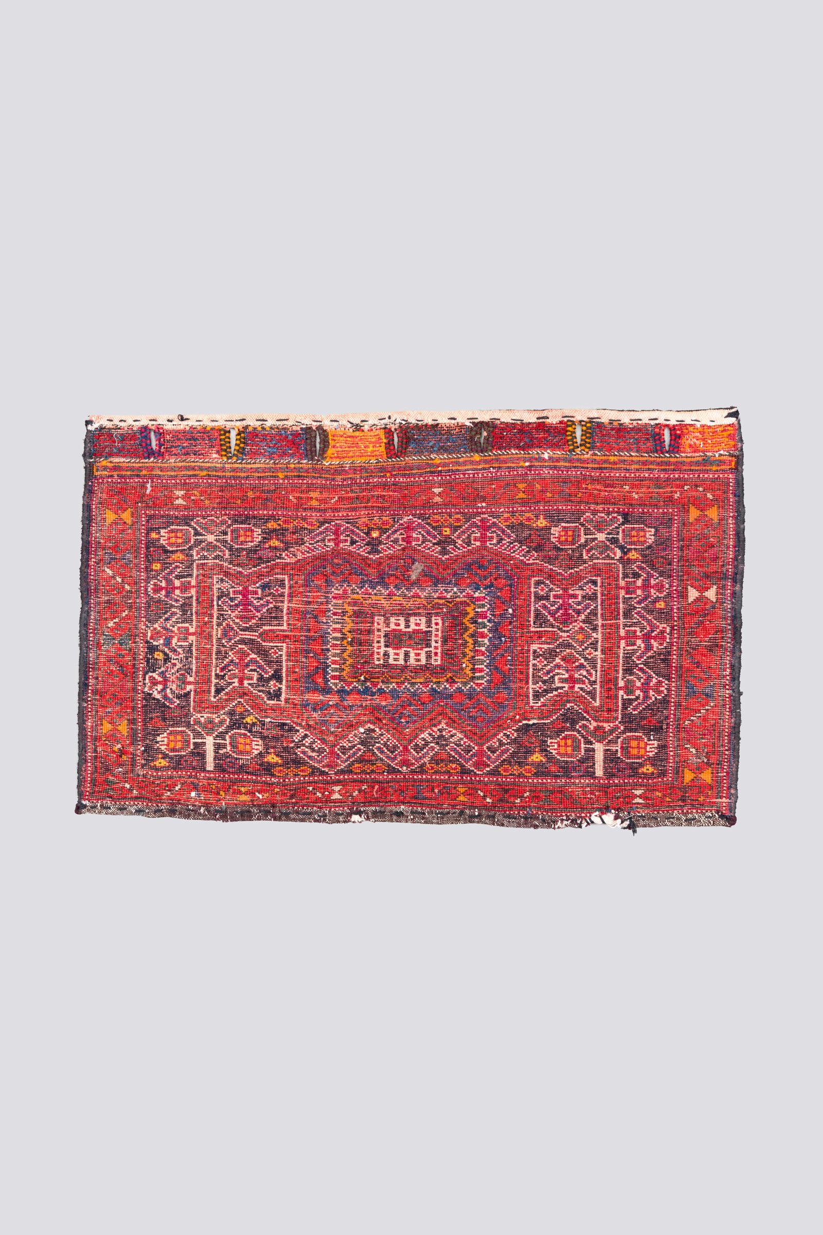 Antique Afshar Citadel Persian Rug Saddlebag Face 2