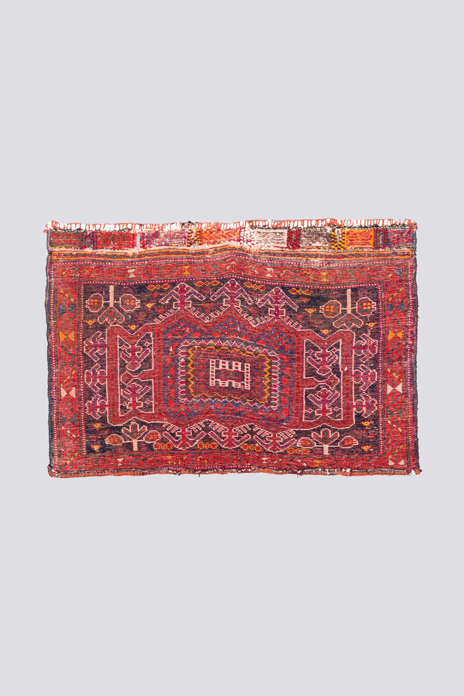 Antique Afshar Citadel Persian Rug Saddlebag Face 1