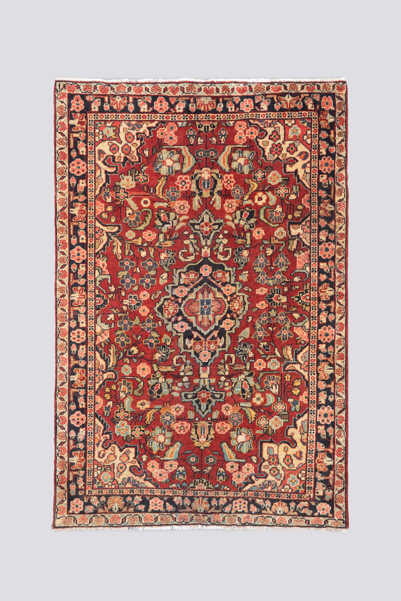 Antique Moshkabad Lachak Toranj Carpet 2.7SQM