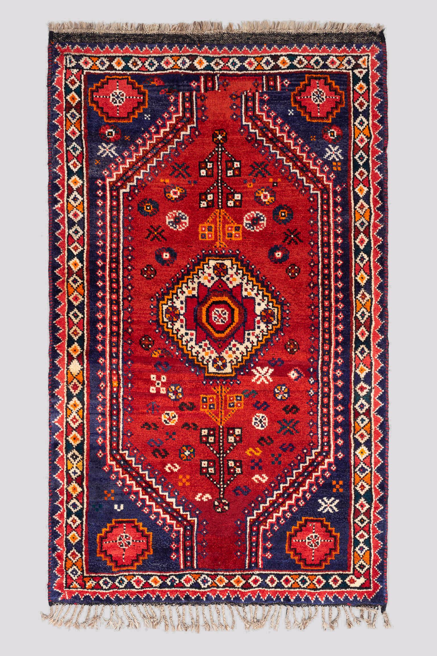 Semi Antique Unused Qashqai Ronas Carpet 2.2SQM