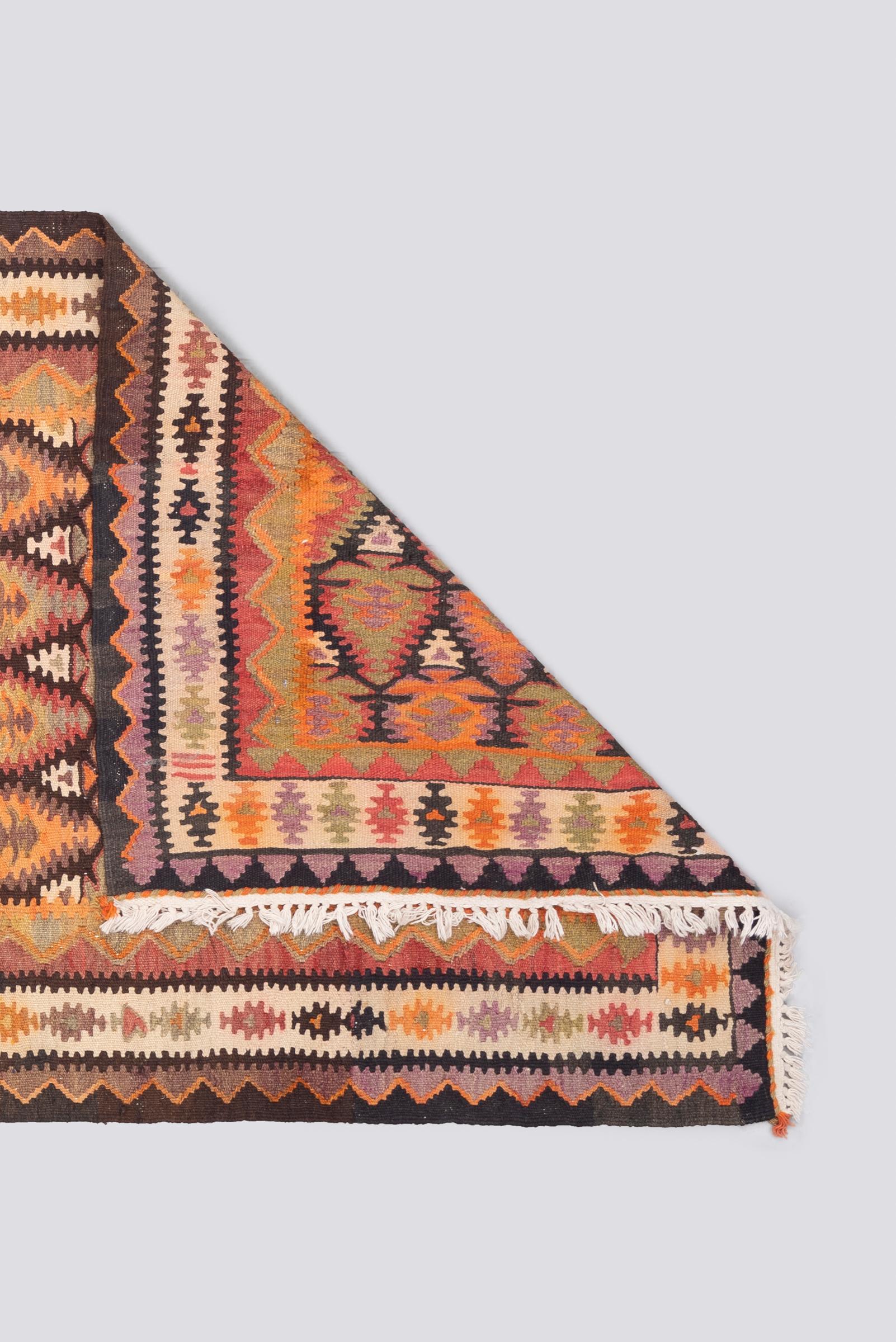 Antique Cypress Harsin Persian Kilim Rug