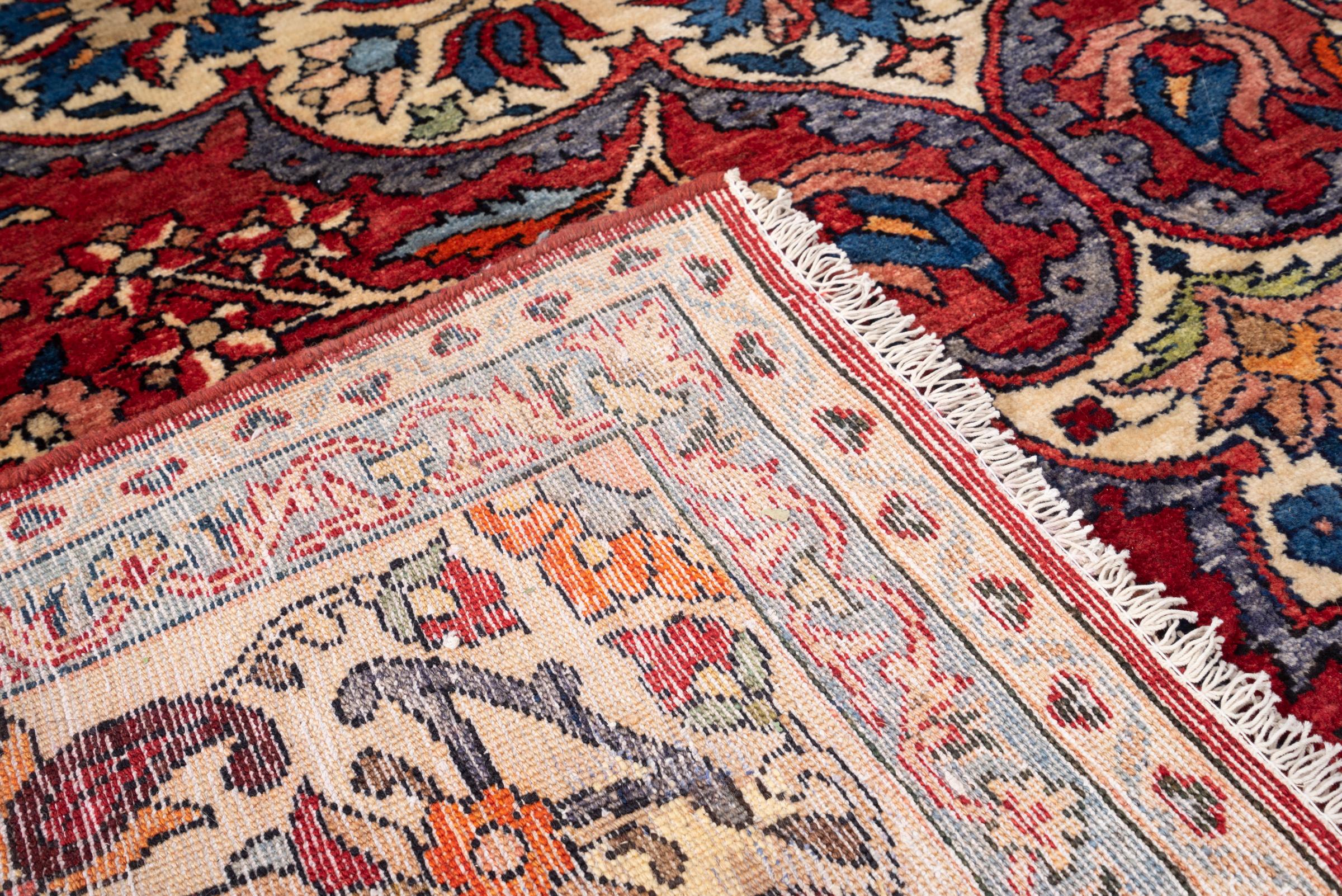 Antique Bakhtiari Lachak Toranj Persian Rug