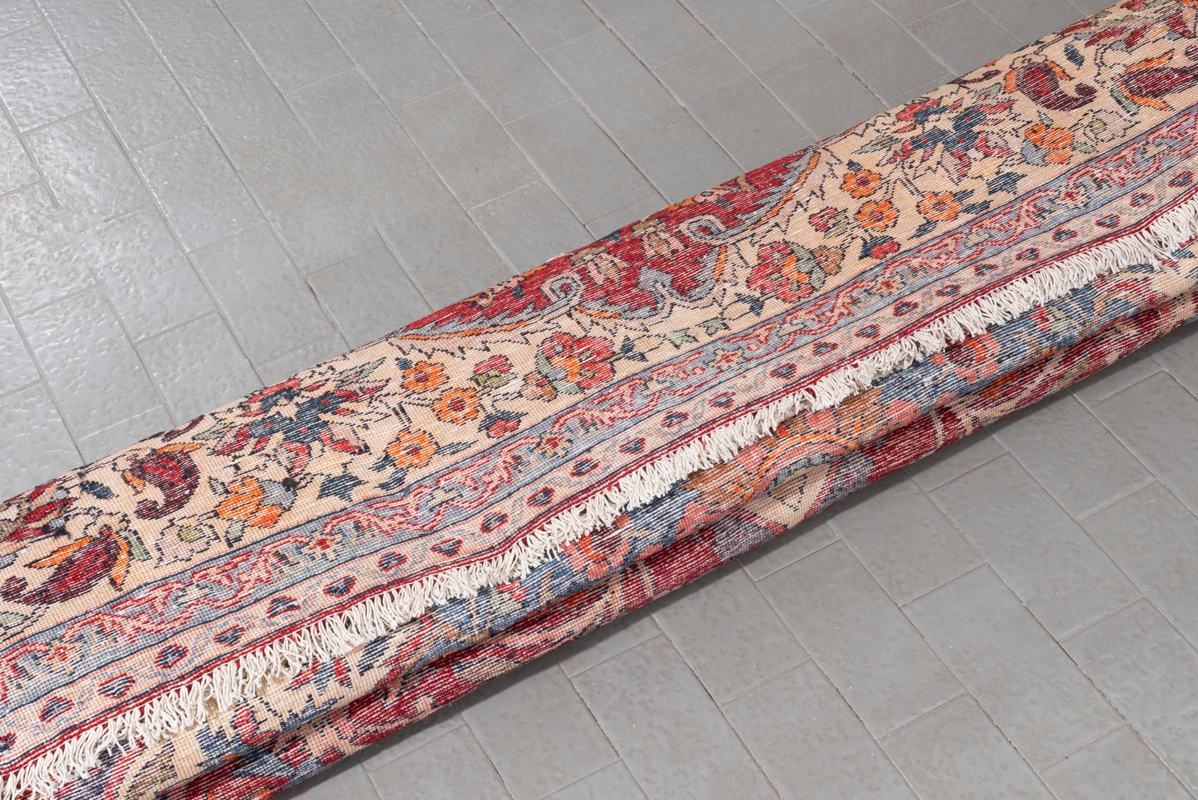 Antique Bakhtiari Lachak Toranj Persian Rug