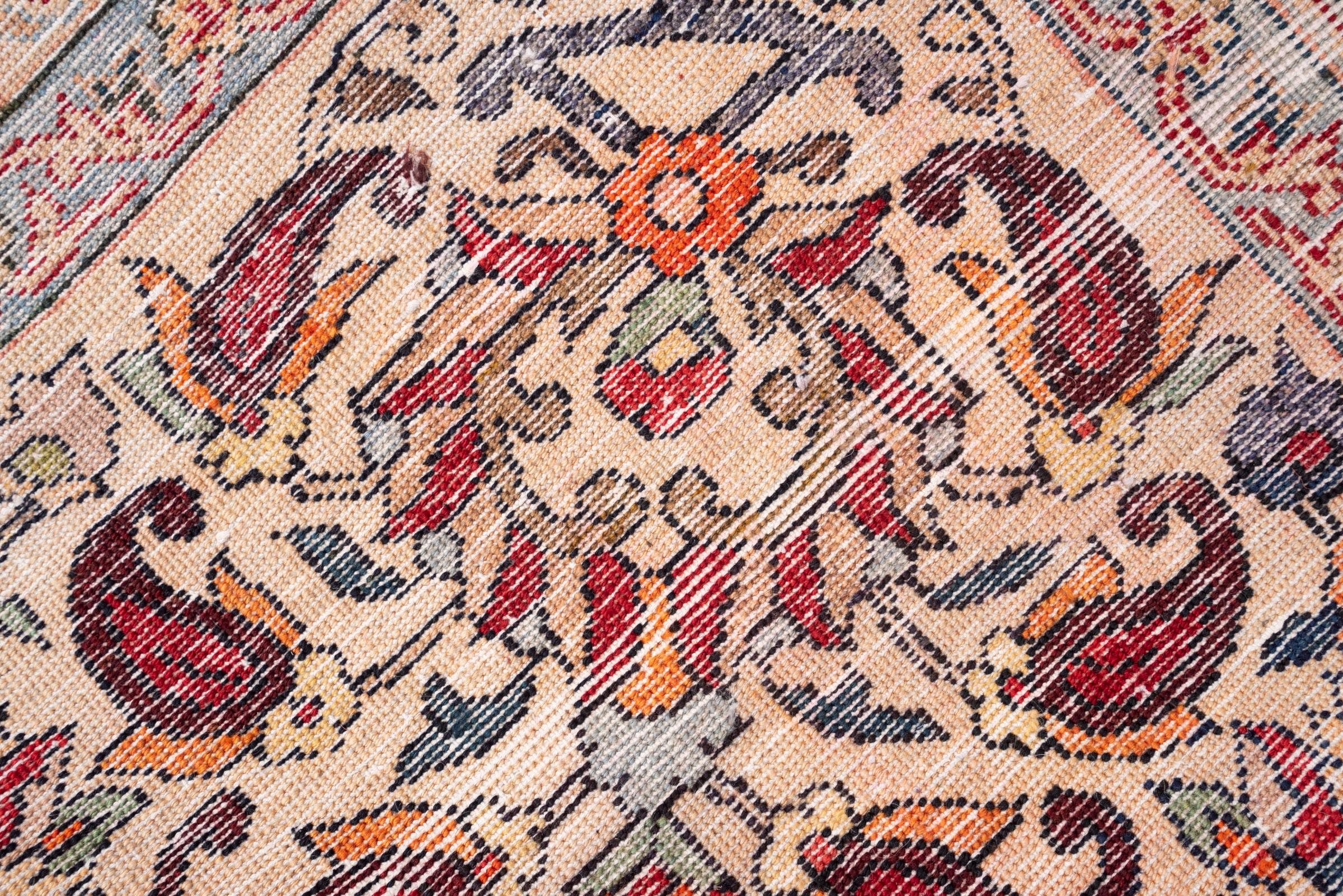 Antique Bakhtiari Lachak Toranj Persian Rug