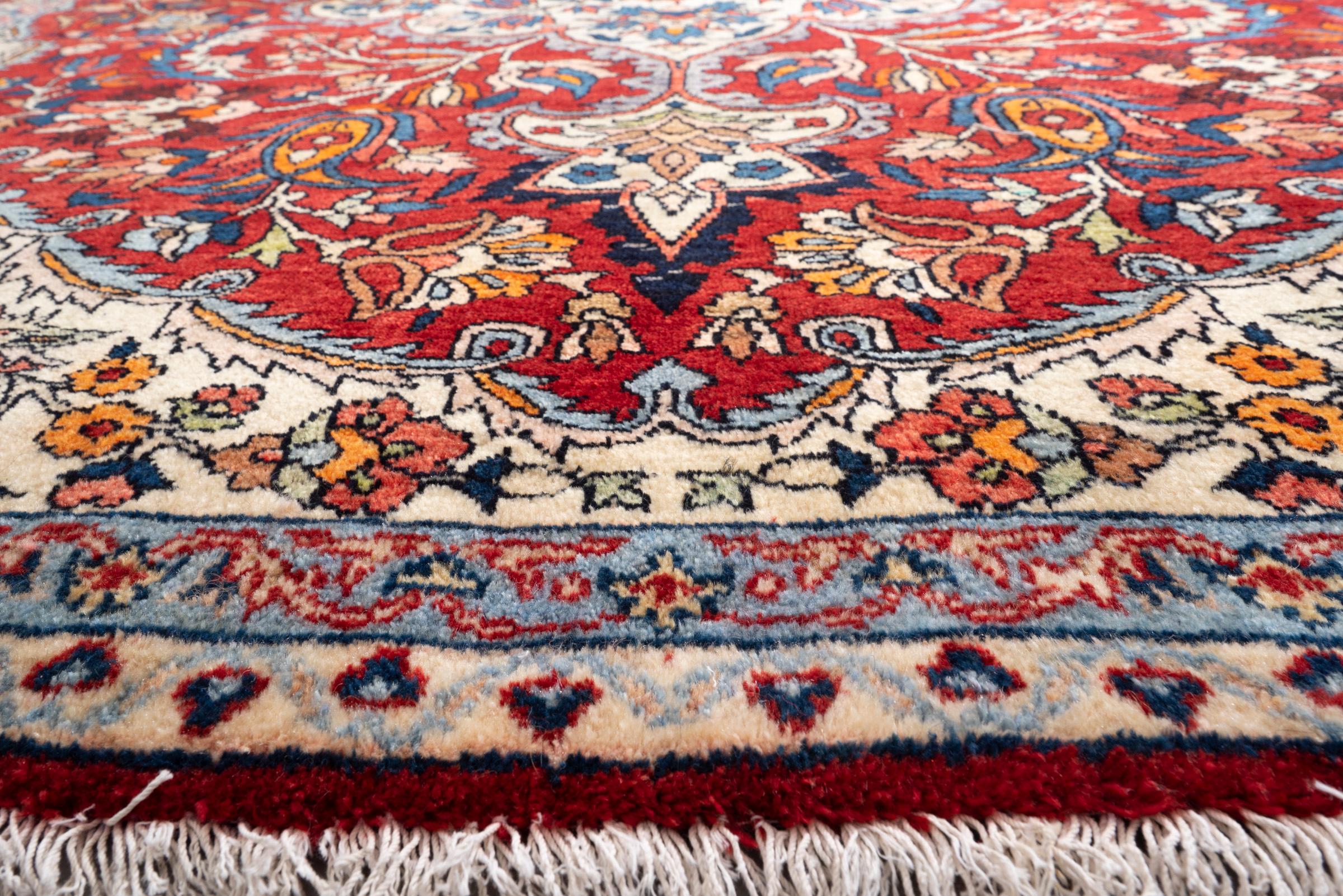 Antique Bakhtiari Lachak Toranj Persian Rug