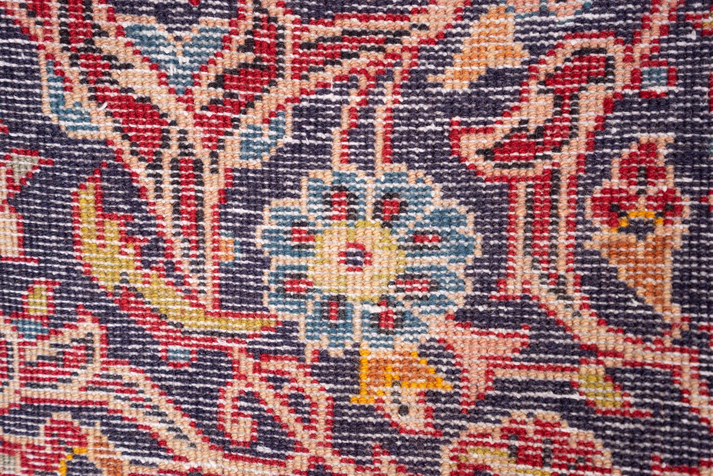 Vintage Ardakan Floral Lachak Toranj Persian Rug