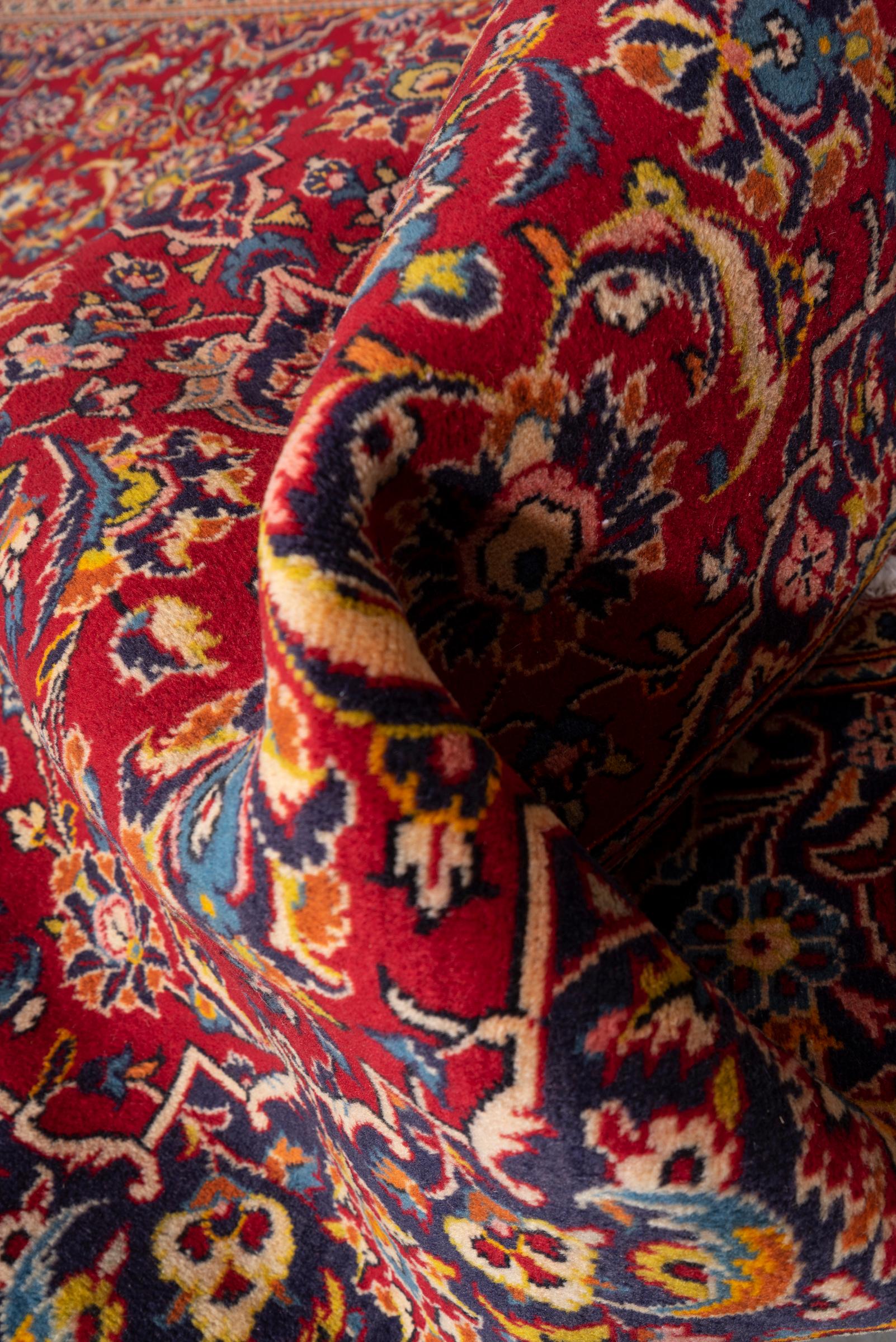 Vintage Ardakan Floral Lachak Toranj Persian Rug