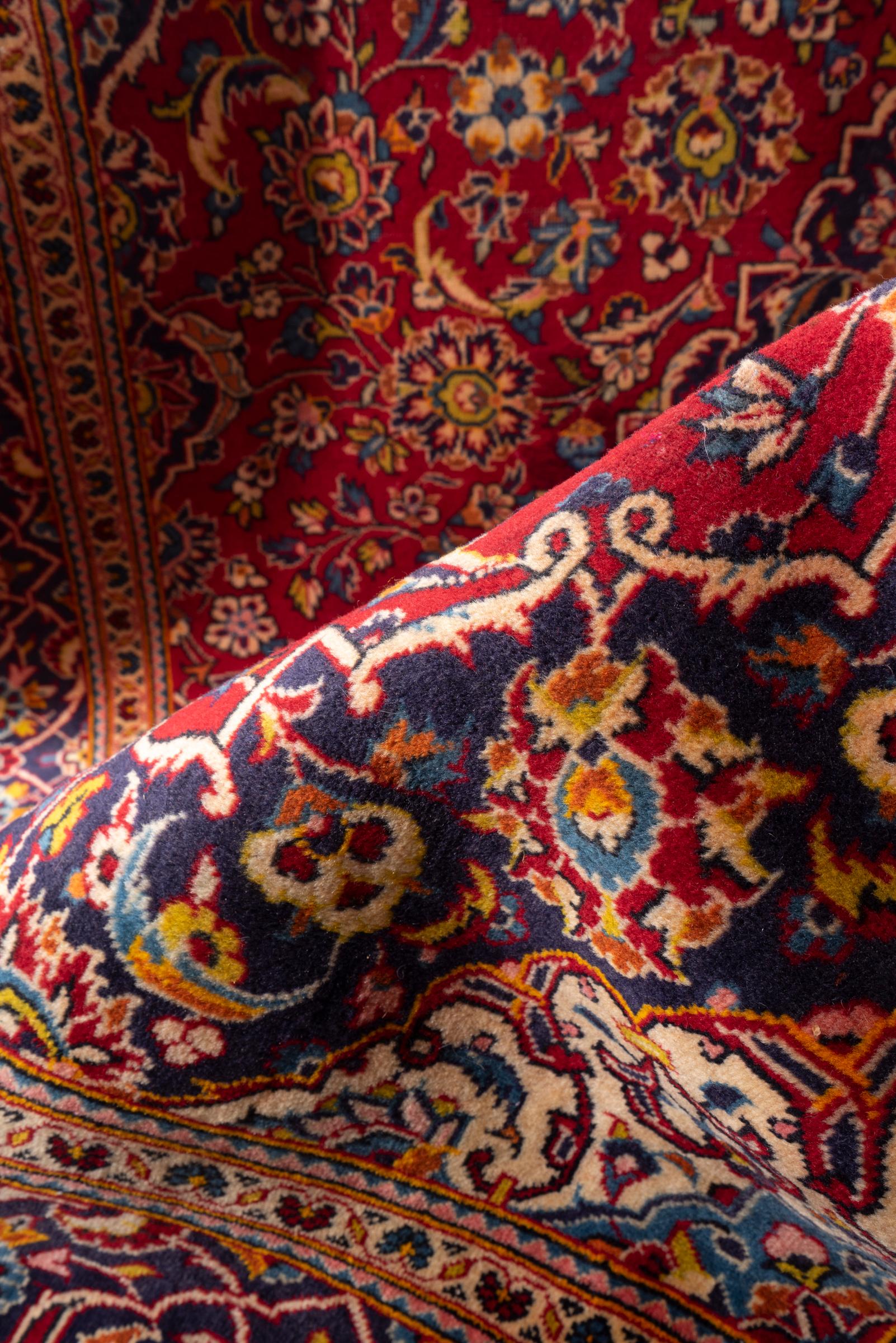 Vintage Ardakan Floral Lachak Toranj Persian Rug