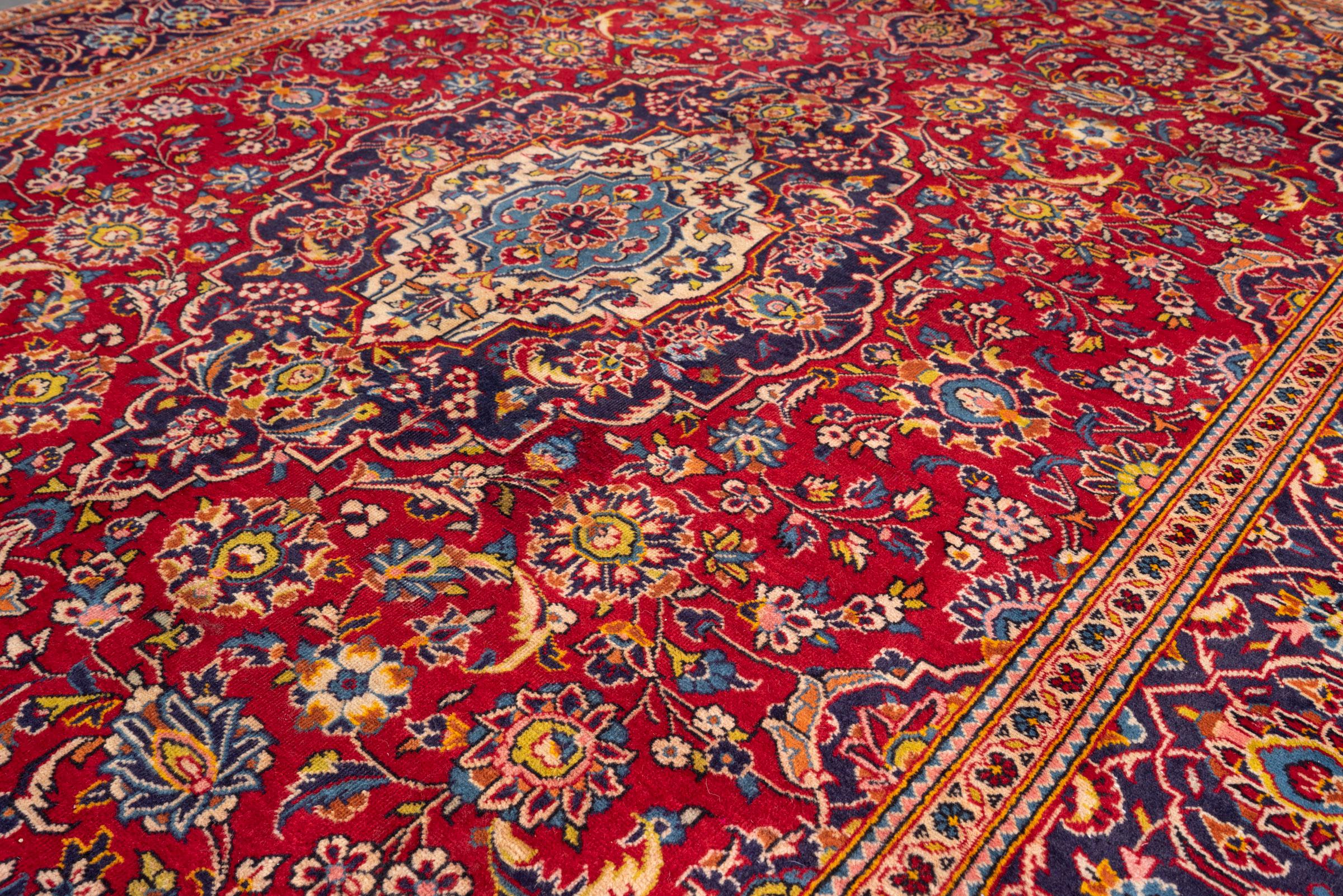 Vintage Ardakan Floral Lachak Toranj Persian Rug