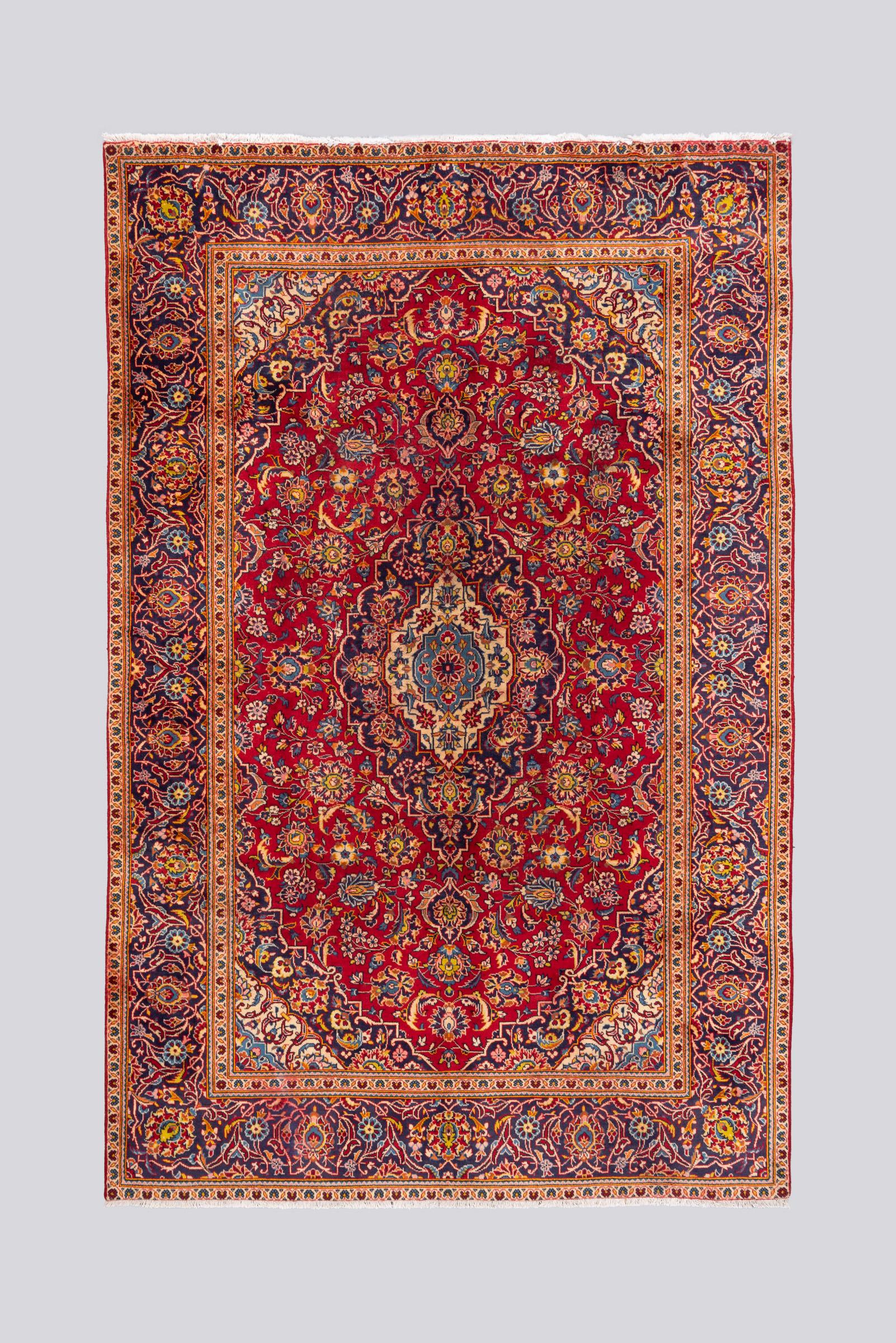 Vintage Ardakan Floral Lachak Toranj Carpet 5.6SQM