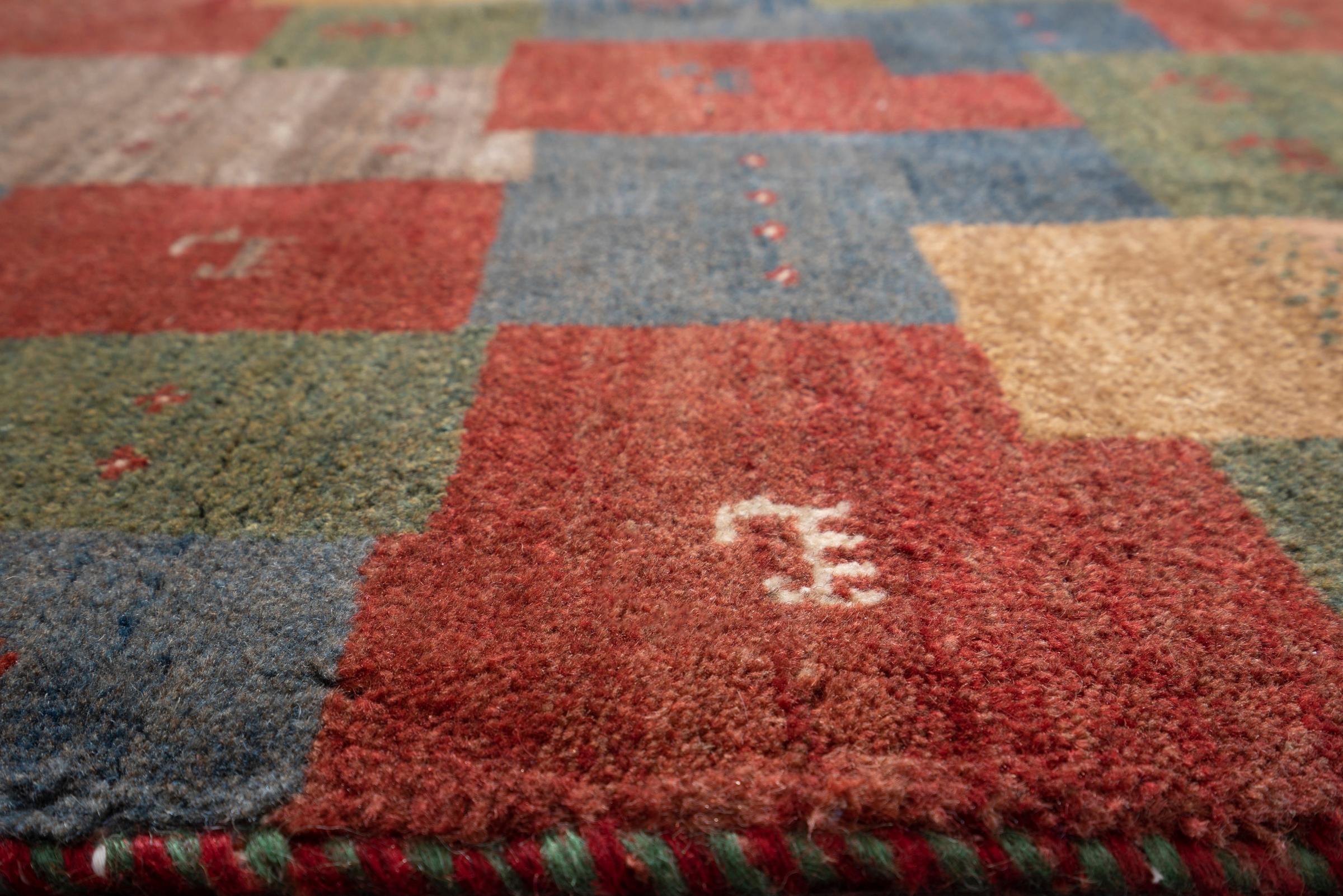 Contemporary Qashqai Fields Of Fars Persian Gabbeh Rug