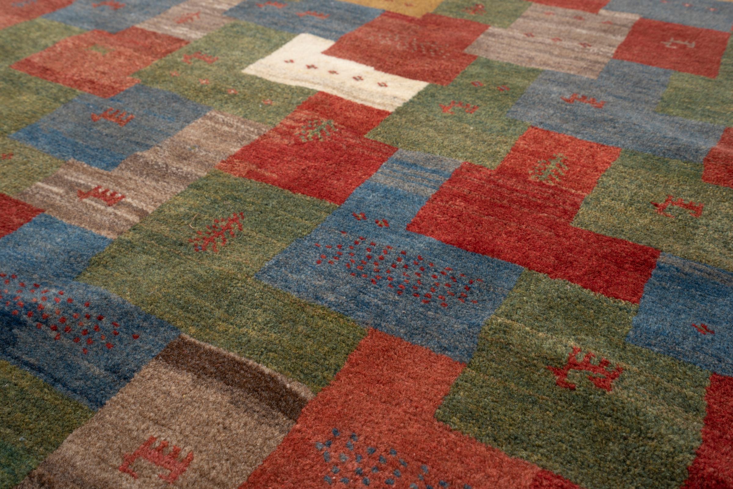 Contemporary Qashqai Fields Of Fars Persian Gabbeh Rug