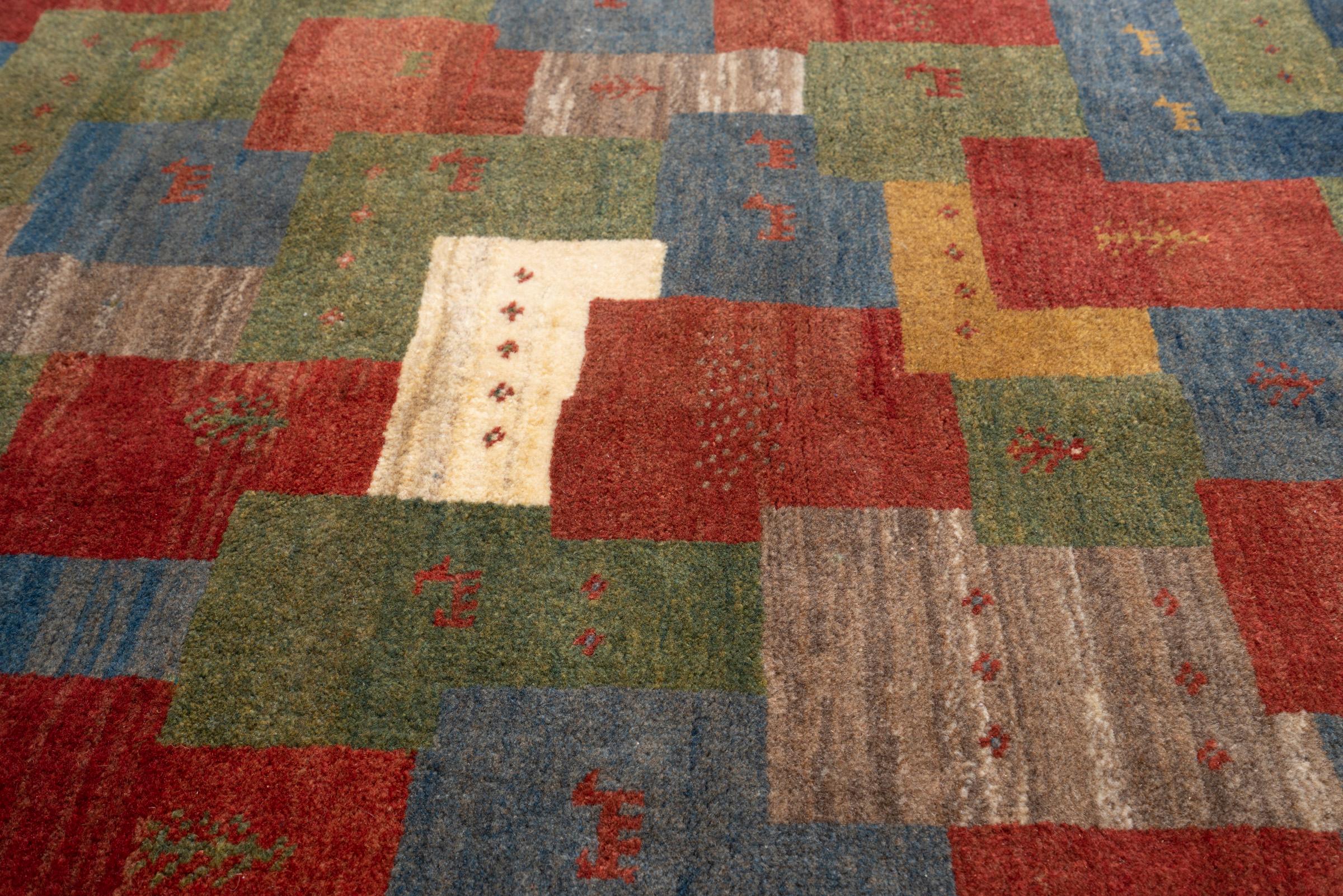 Contemporary Qashqai Fields Of Fars Persian Gabbeh Rug