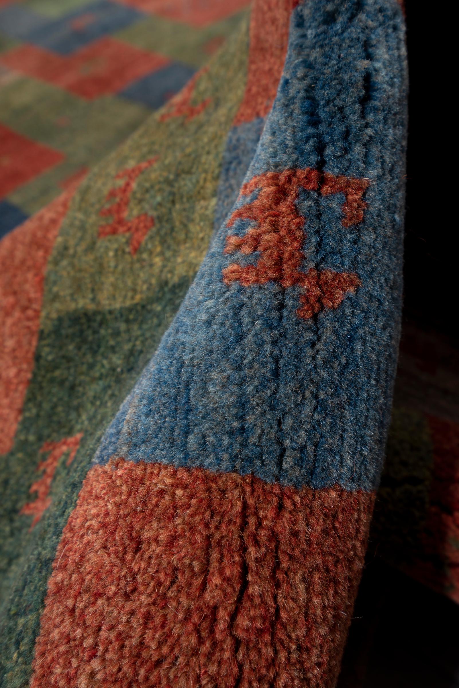 Contemporary Qashqai Fields Of Fars Persian Gabbeh Rug