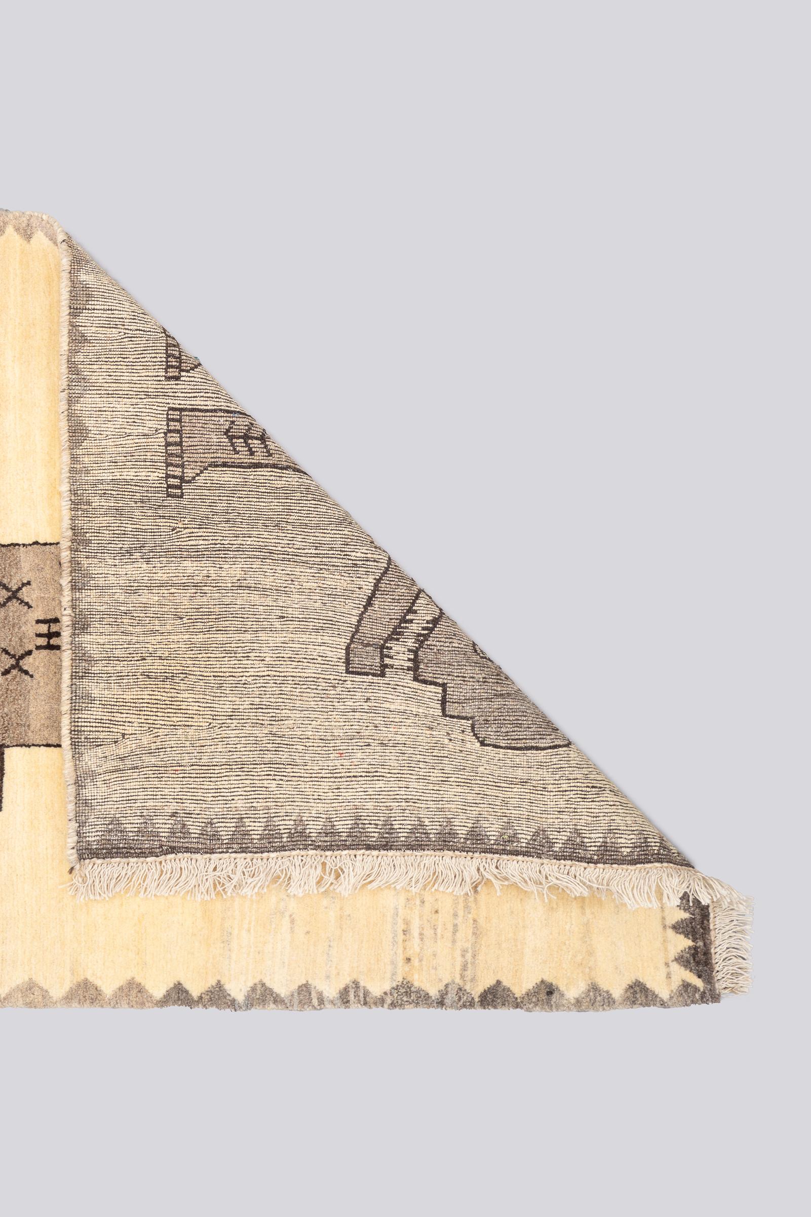 New Weave Qashqai Stone Lion (Shir Sangi Persian Gabbeh Rug 2