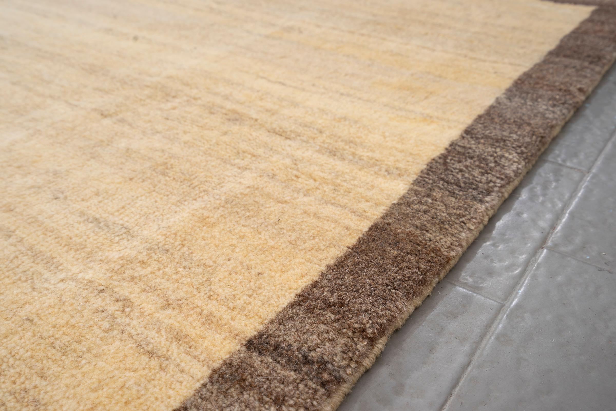Vintage Qashqai Raad Selfdye Persian Gabbeh Rug