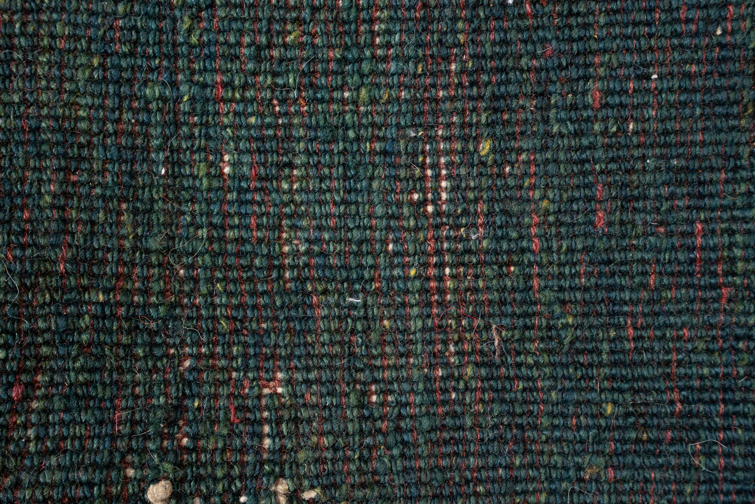 New Weave Qashqai Lori plain Green Persian Rug