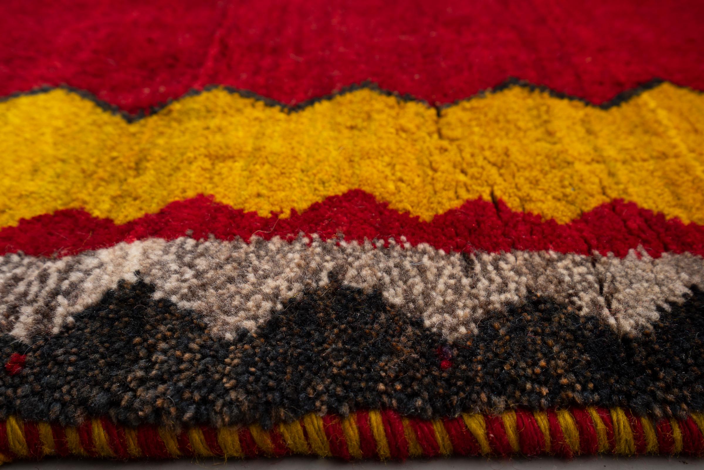New Weave Qashqai Labmanloo Yellow Persian Gabbeh Rug