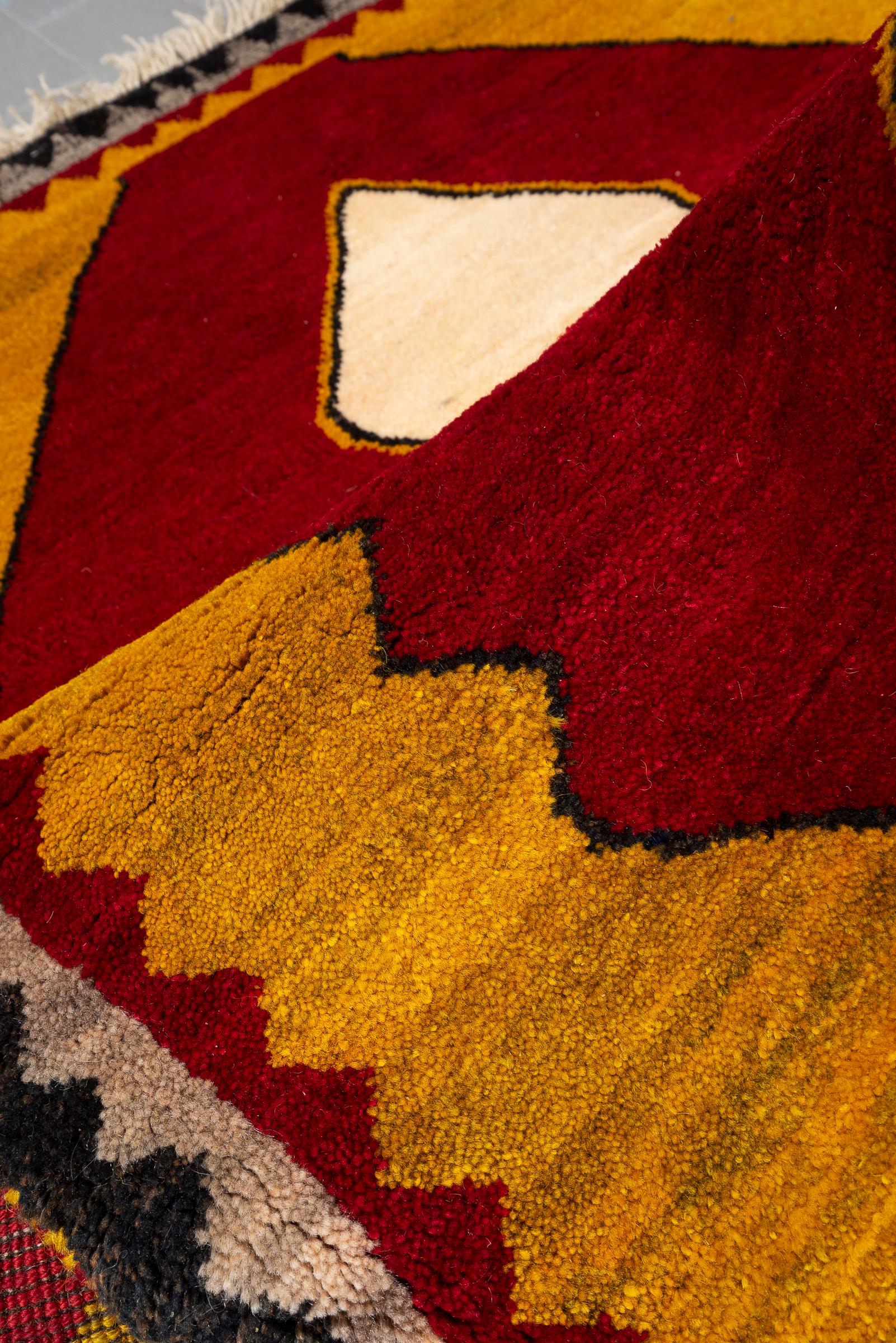 New Weave Qashqai Labmanloo Yellow Persian Gabbeh Rug