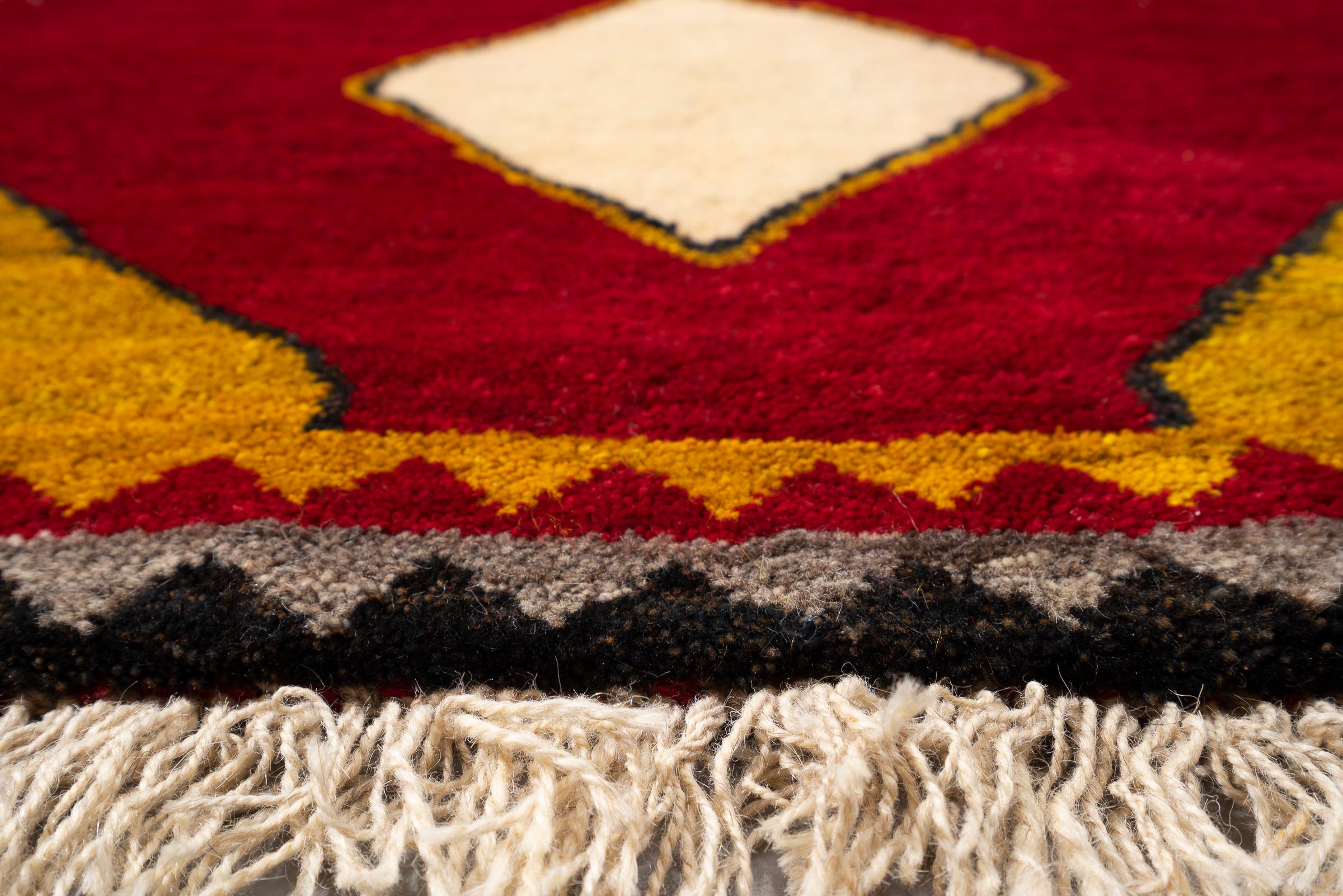 New Weave Qashqai Labmanloo Yellow Persian Gabbeh Rug