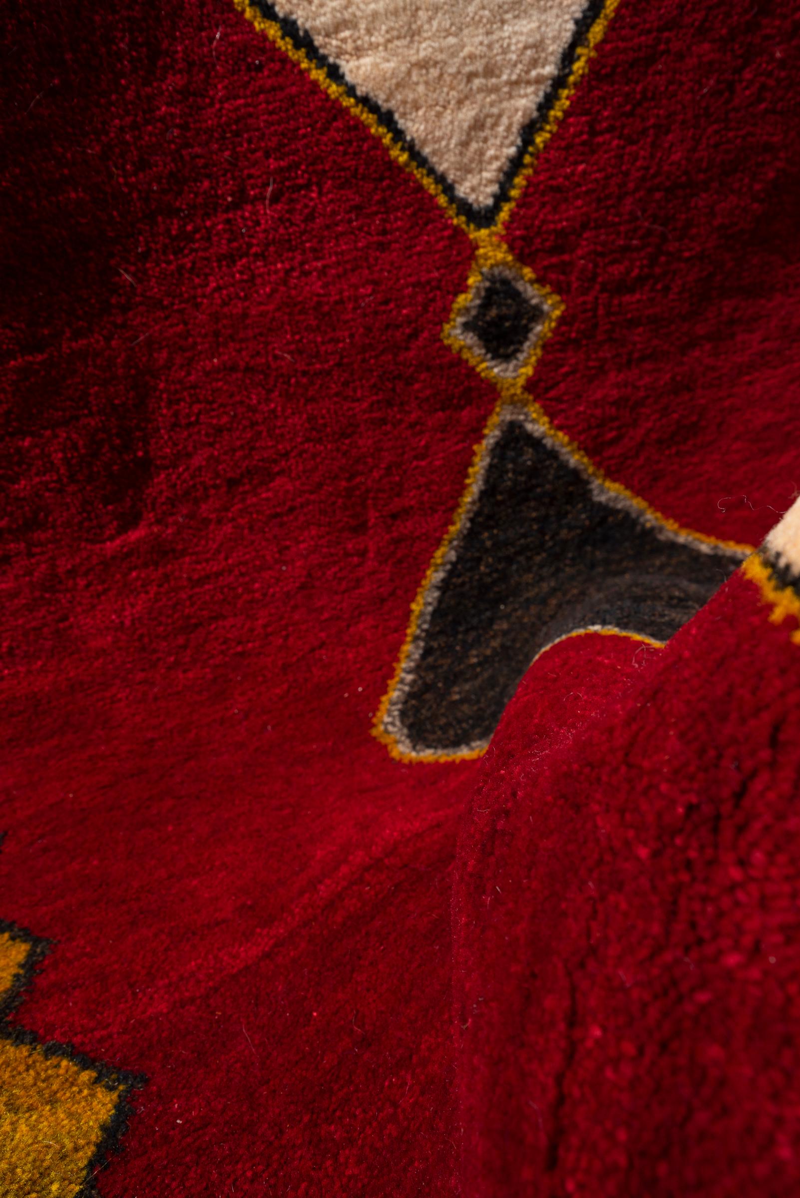 New Weave Qashqai Labmanloo Yellow Persian Gabbeh Rug