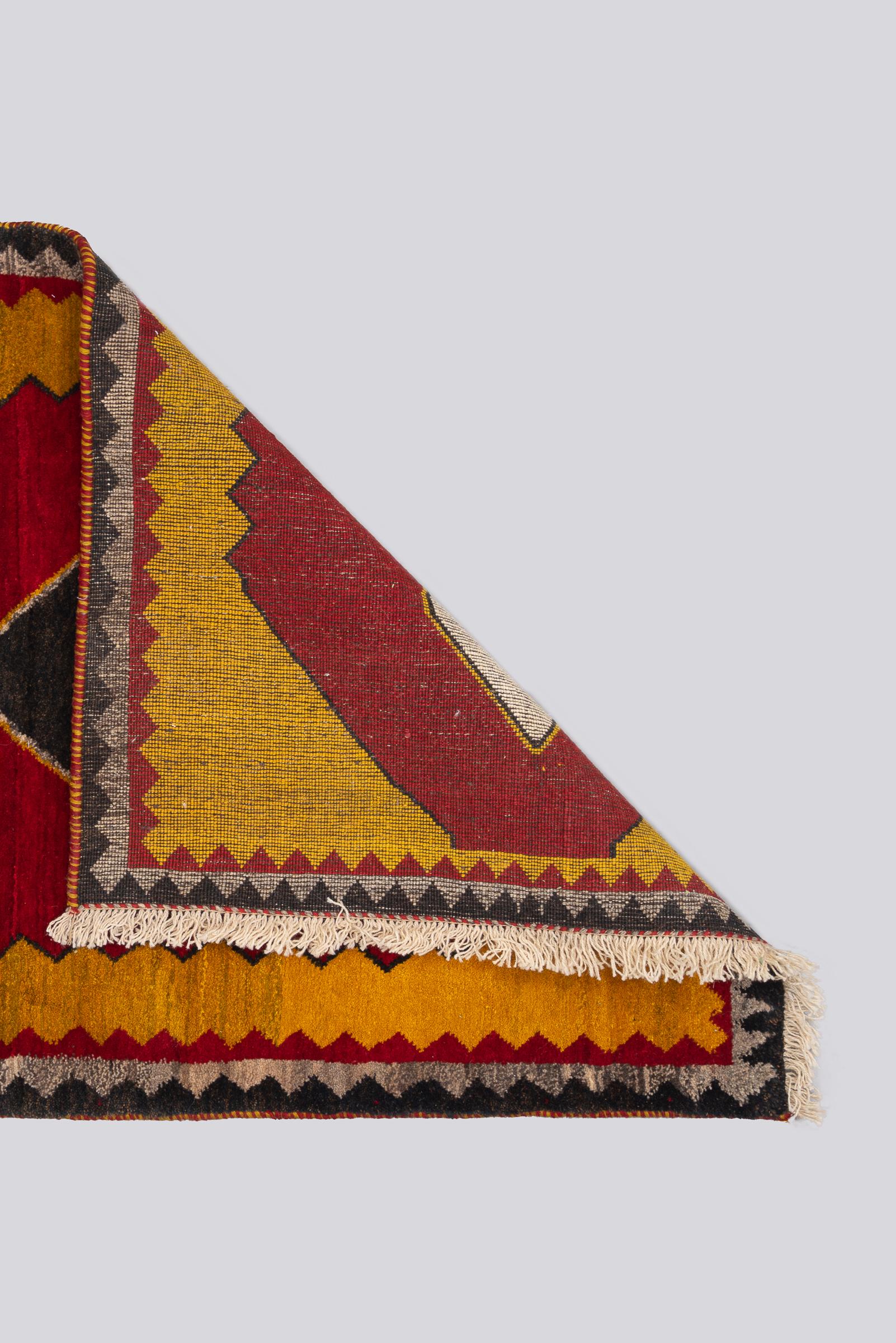 New Weave Qashqai Labmanloo Yellow Persian Gabbeh Rug