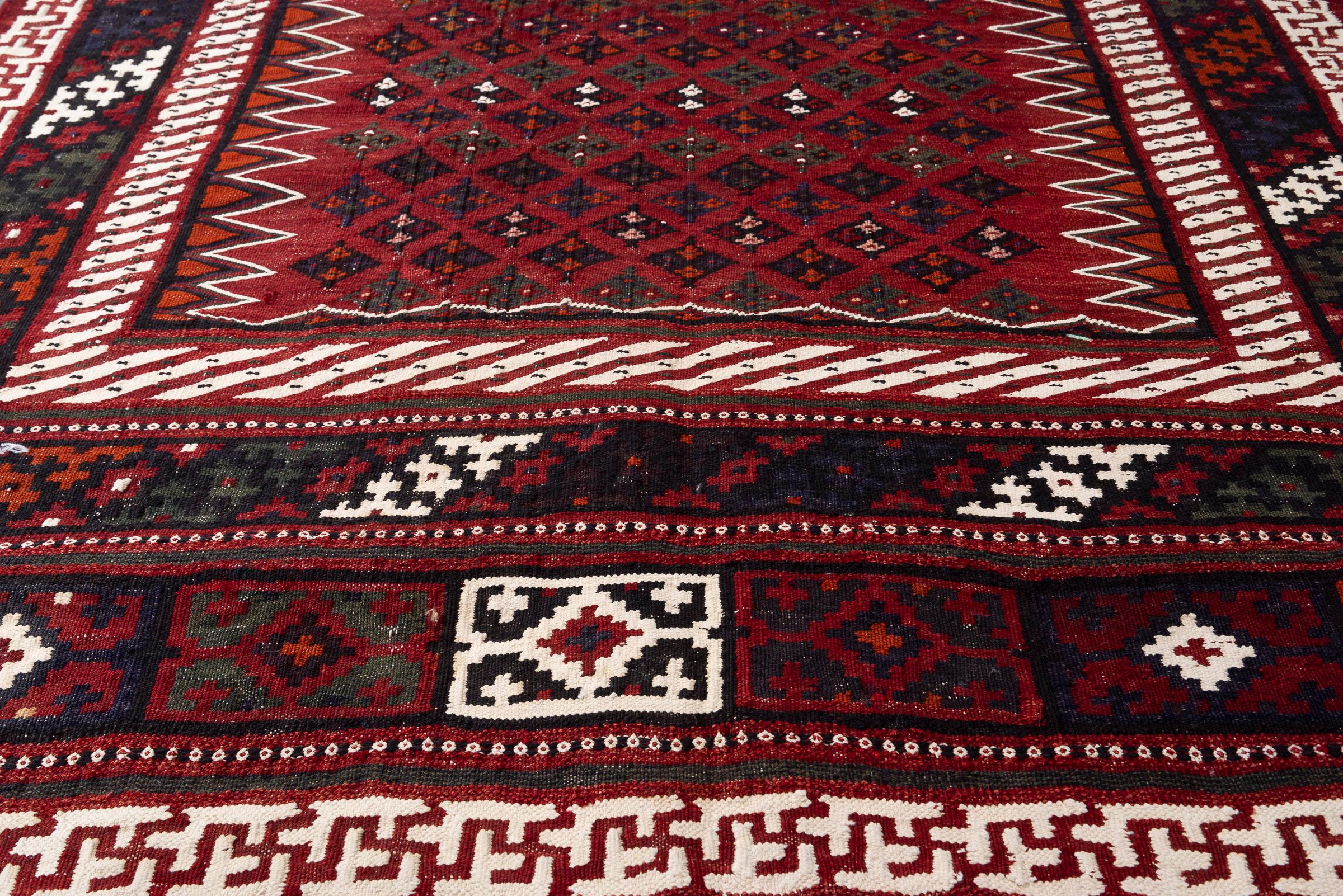 Vintage Rare Fine Bakhtiari Olad Persian Kilim Rug