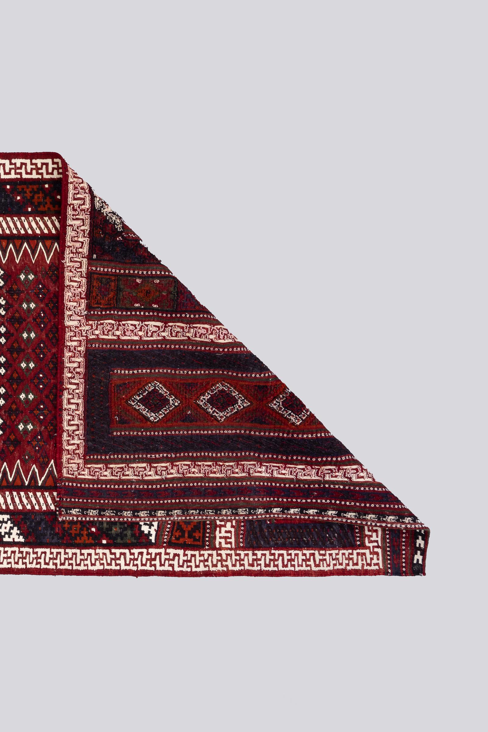 Vintage Rare Fine Bakhtiari Olad Persian Kilim Rug