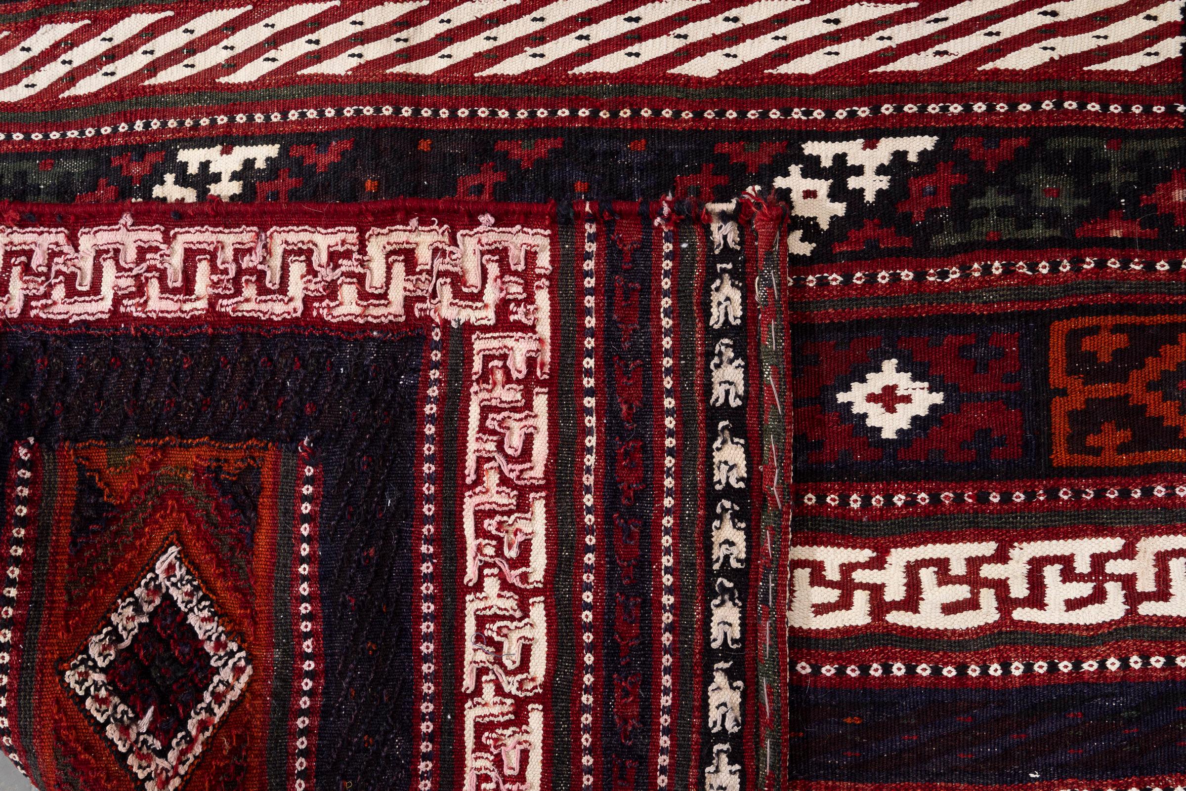 Vintage Rare Fine Bakhtiari Olad Persian Kilim Rug