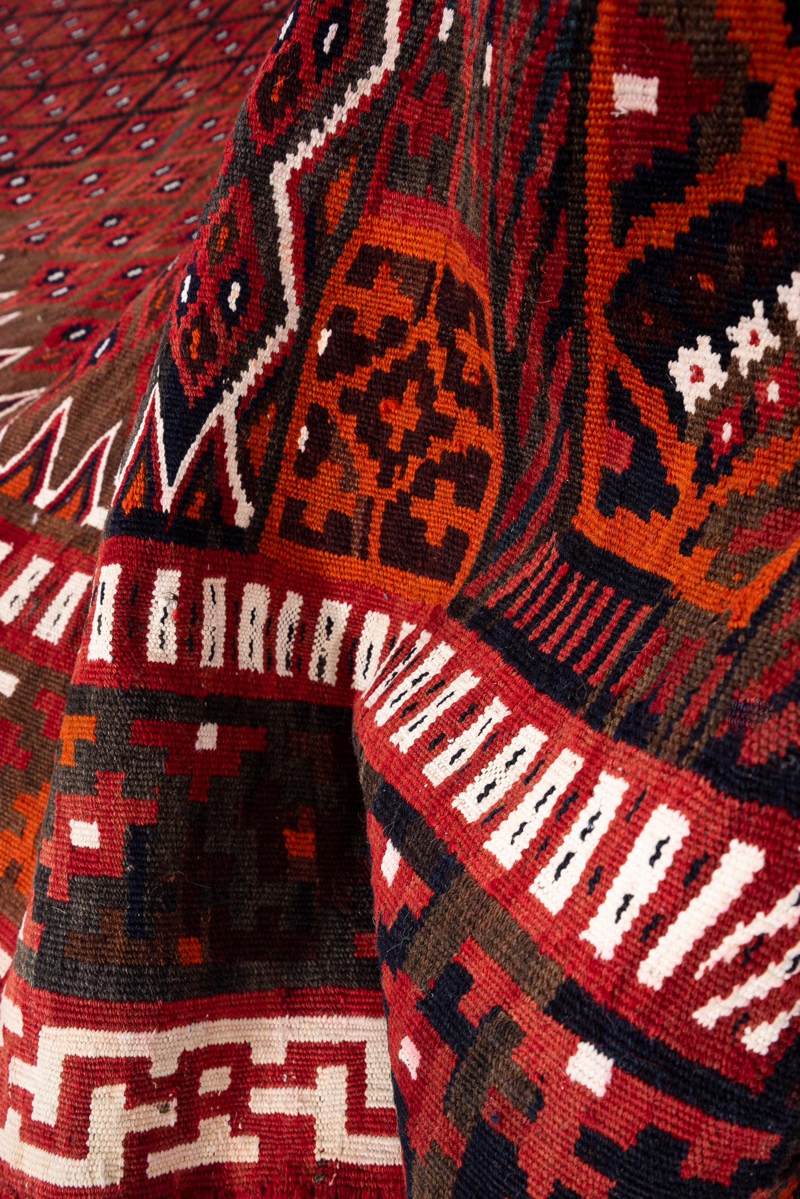Vintage Rare Fine Bakhtiari Olad Persian Kilim Rug