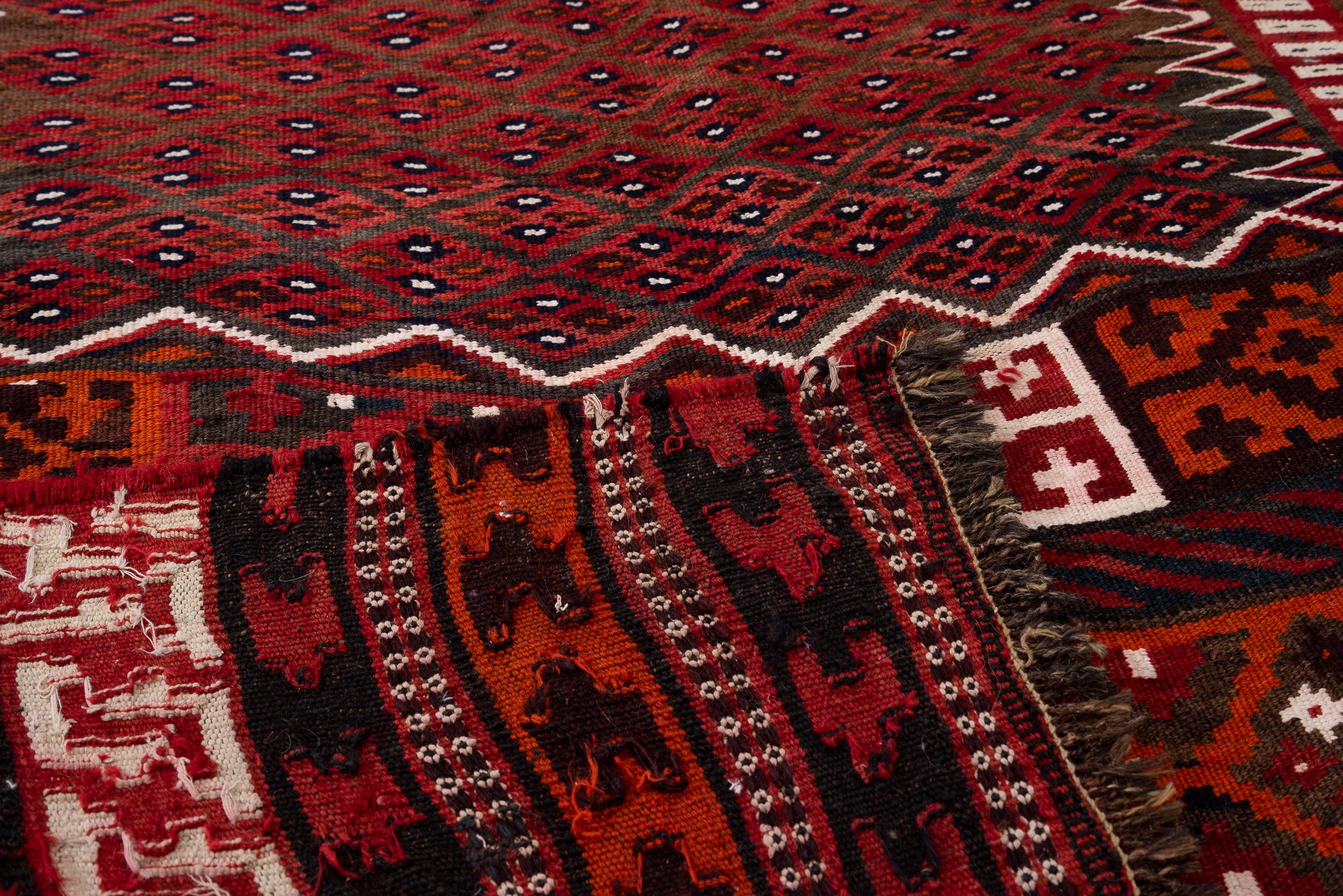 Vintage Rare Fine Bakhtiari Olad Persian Kilim Rug
