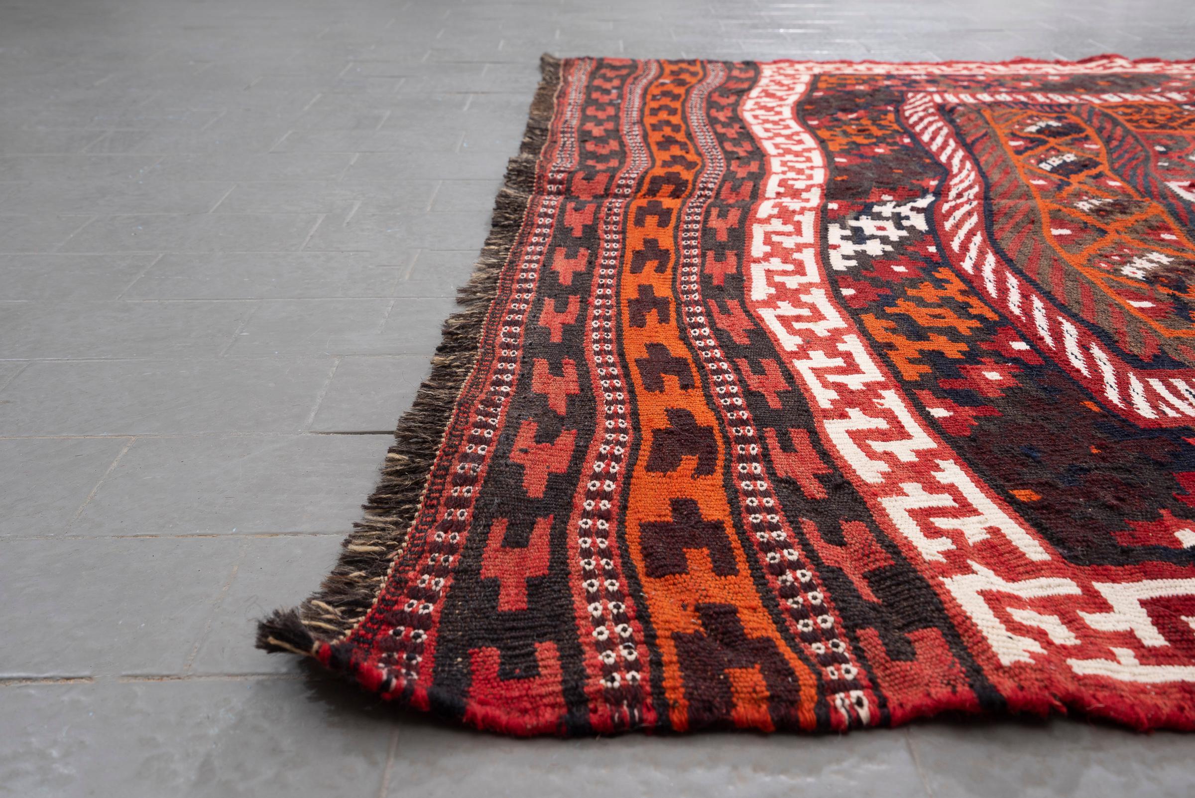 Vintage Rare Fine Bakhtiari Olad Persian Kilim Rug