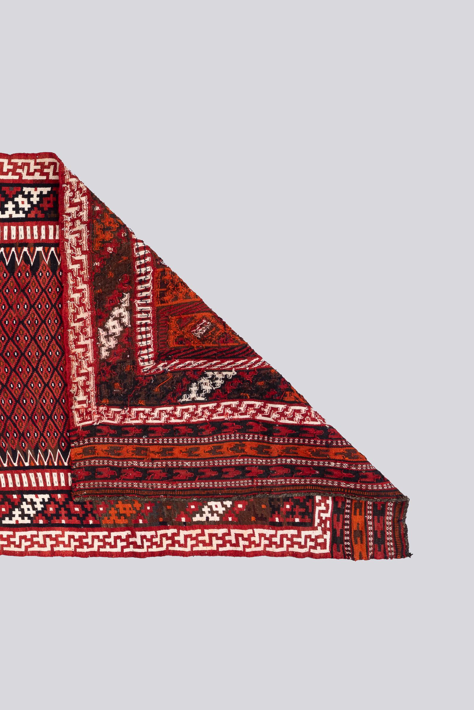 Vintage Rare Fine Bakhtiari Olad Persian Kilim Rug