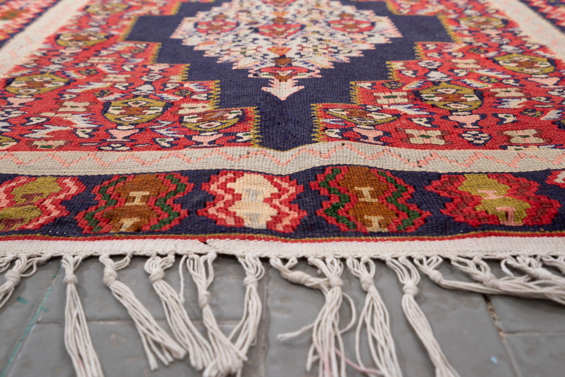 Vintage Sanneh Fine Persian Kilim Runner