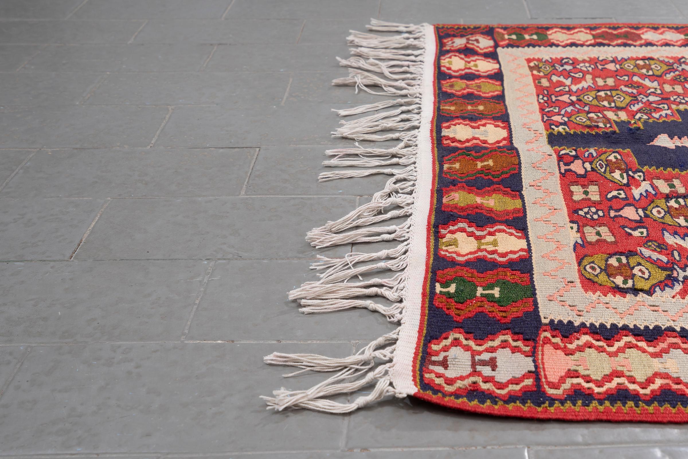 Vintage Sanneh Fine Persian Kilim Runner