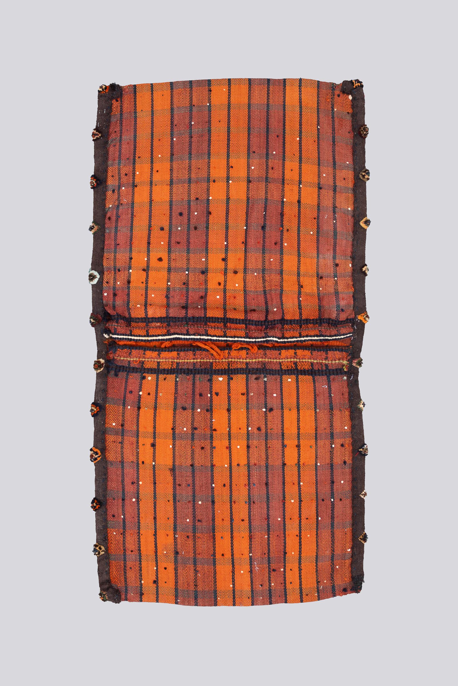Antique Qashqai Jajim Saddle Bag