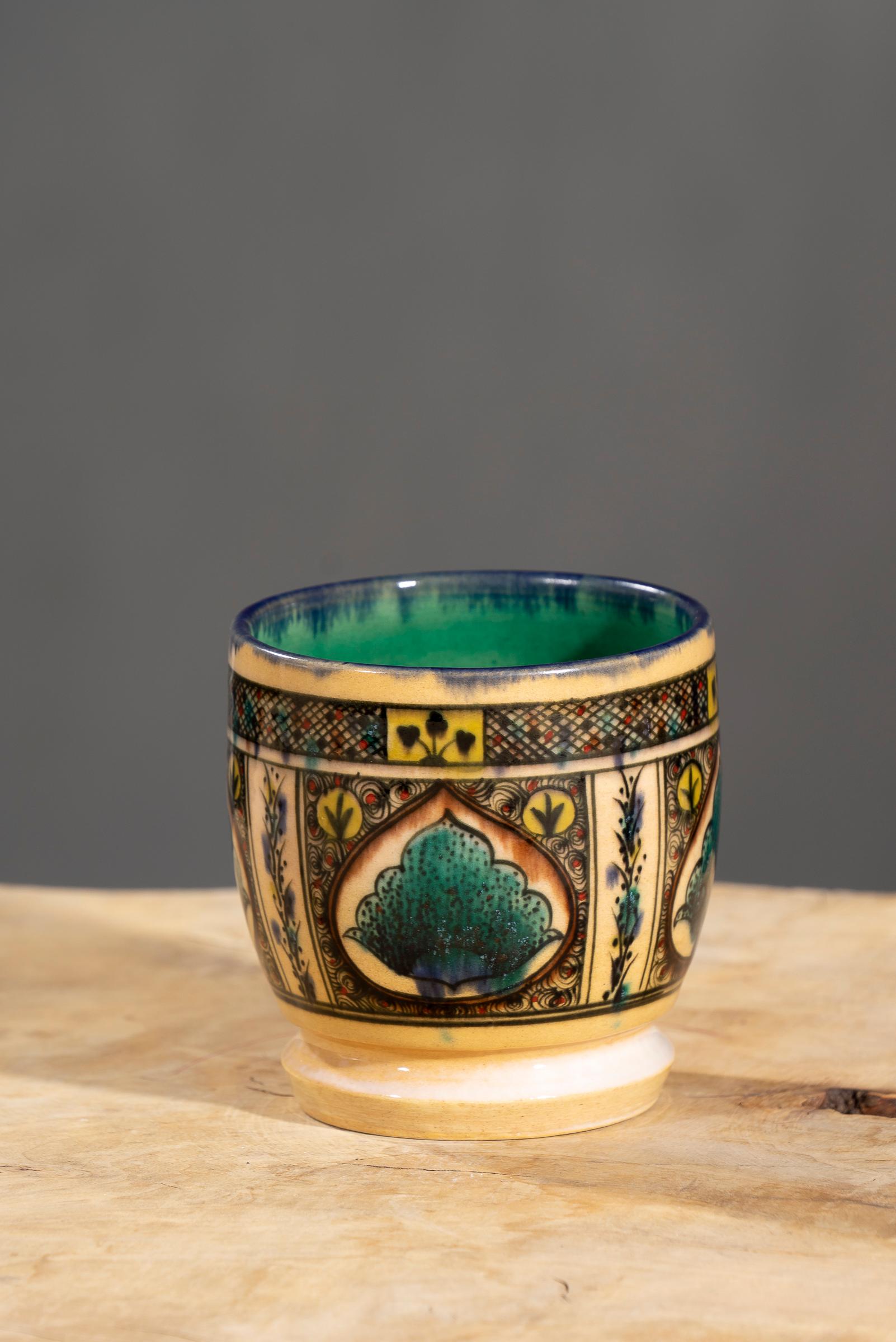 Nishapur Ceramics Hand Painted Large Mug
