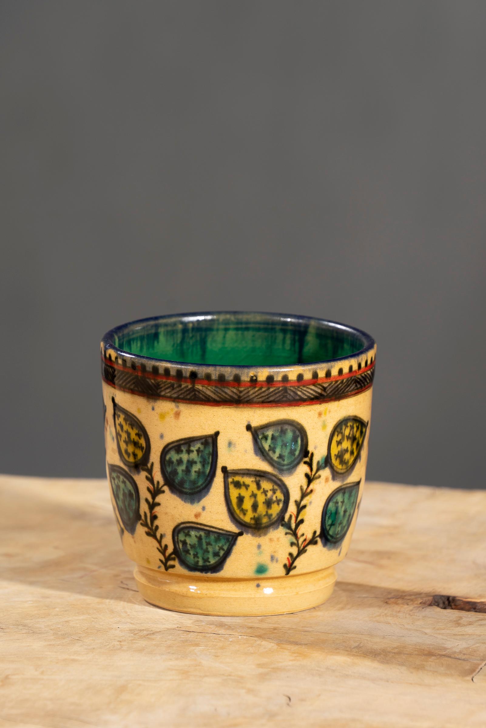 Nishapur Ceramics Hand Painted Large Mug
