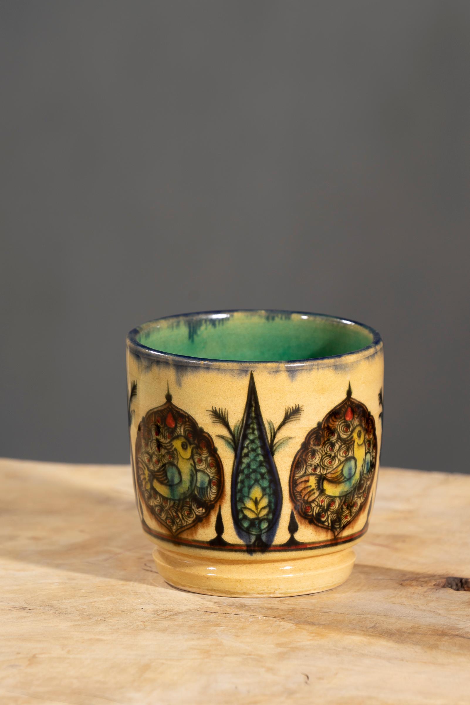 Nishapur Ceramics Hand Painted Large Mug