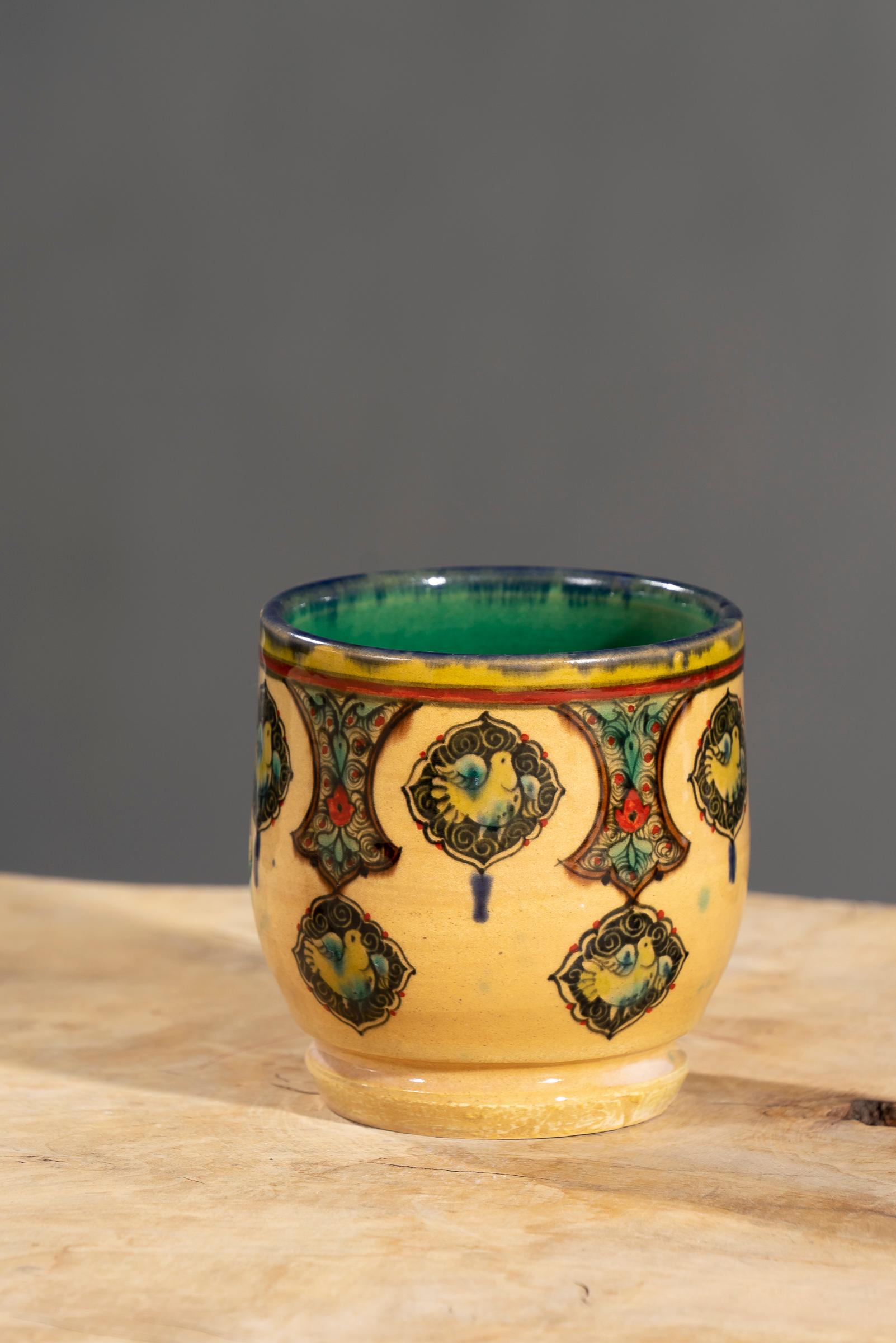 Nishapur Ceramics Hand Painted Large Mug