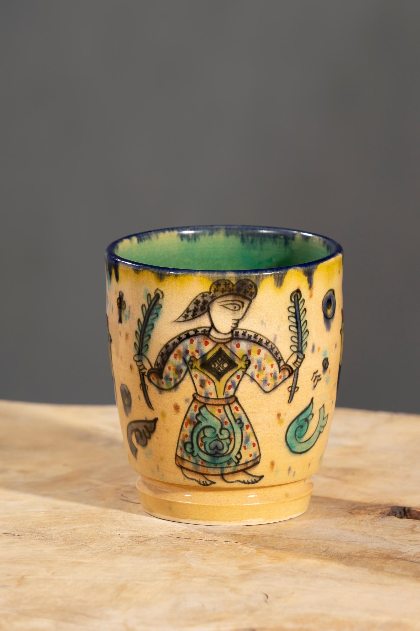 Large Ceramics Hand-painted Mug