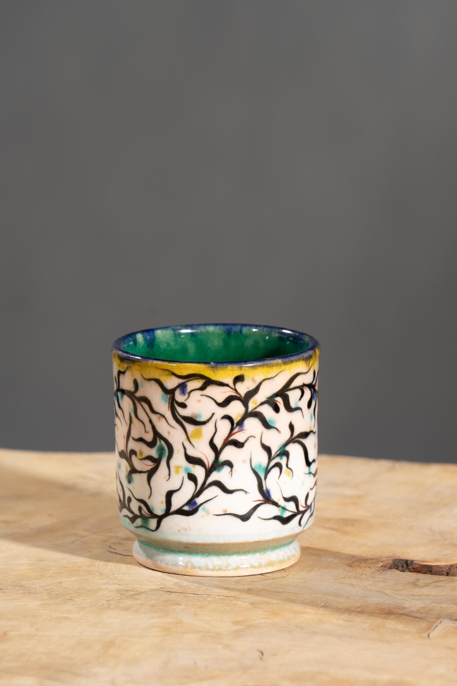 Nishapur Ceramics Hand Painted Mug