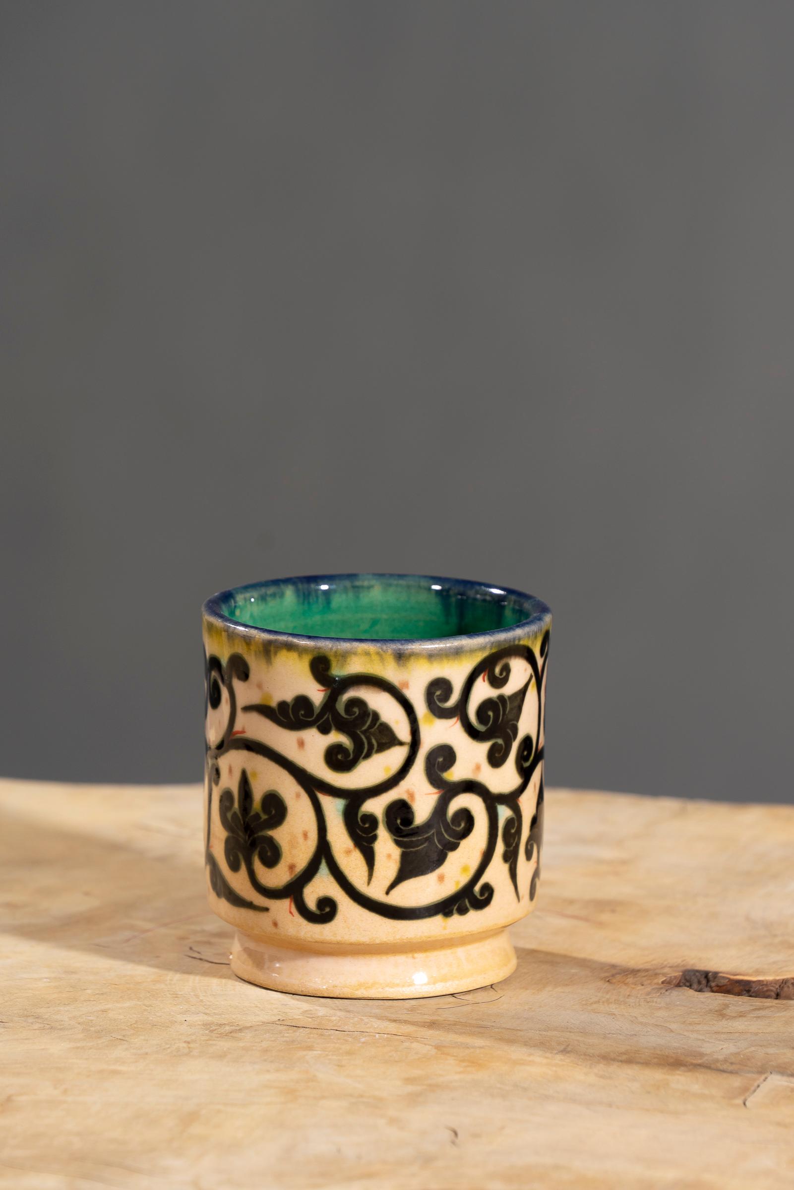 Nishapur Ceramics Hand Painted Mug