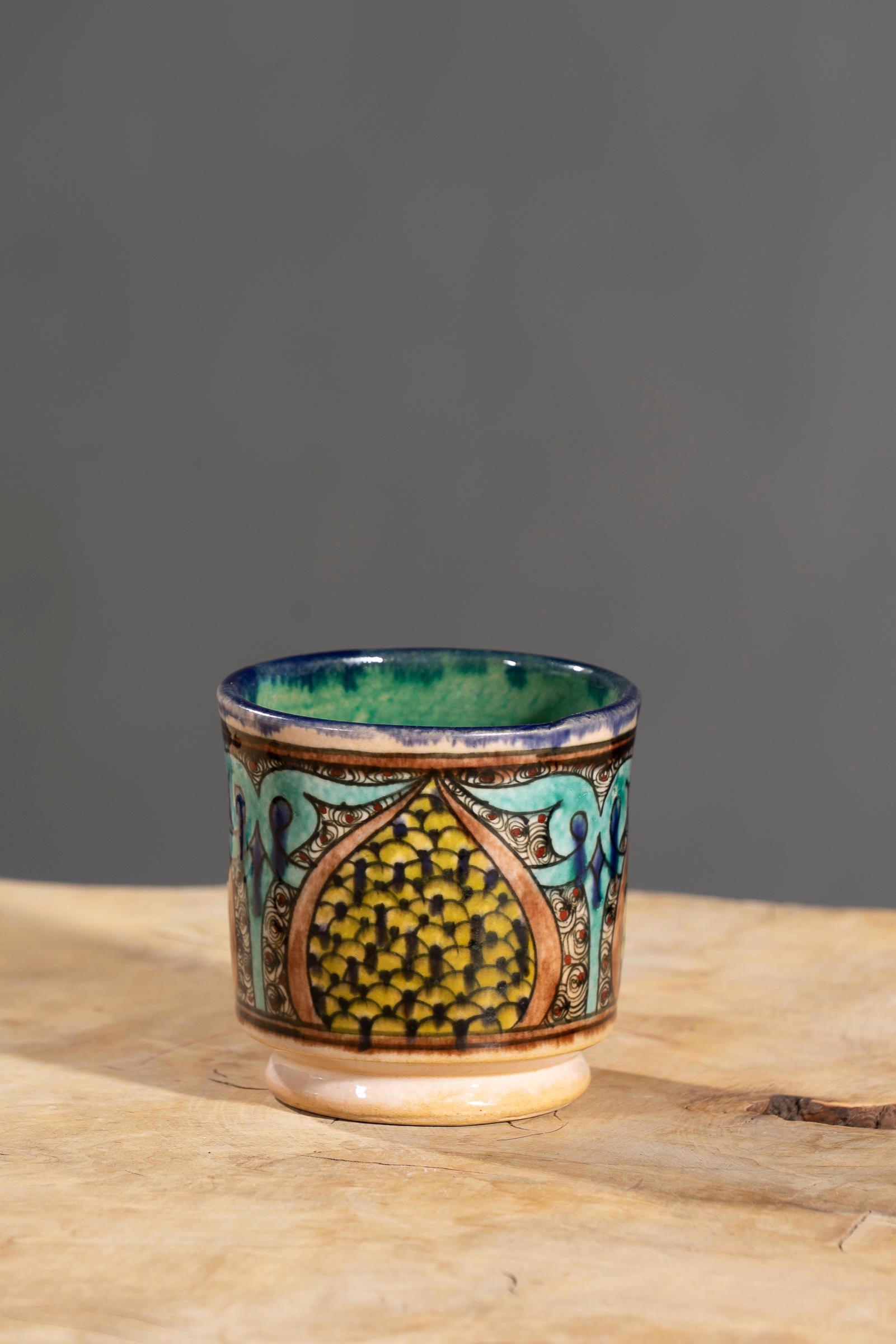 Nishapur Ceramics Hand Painted Mug