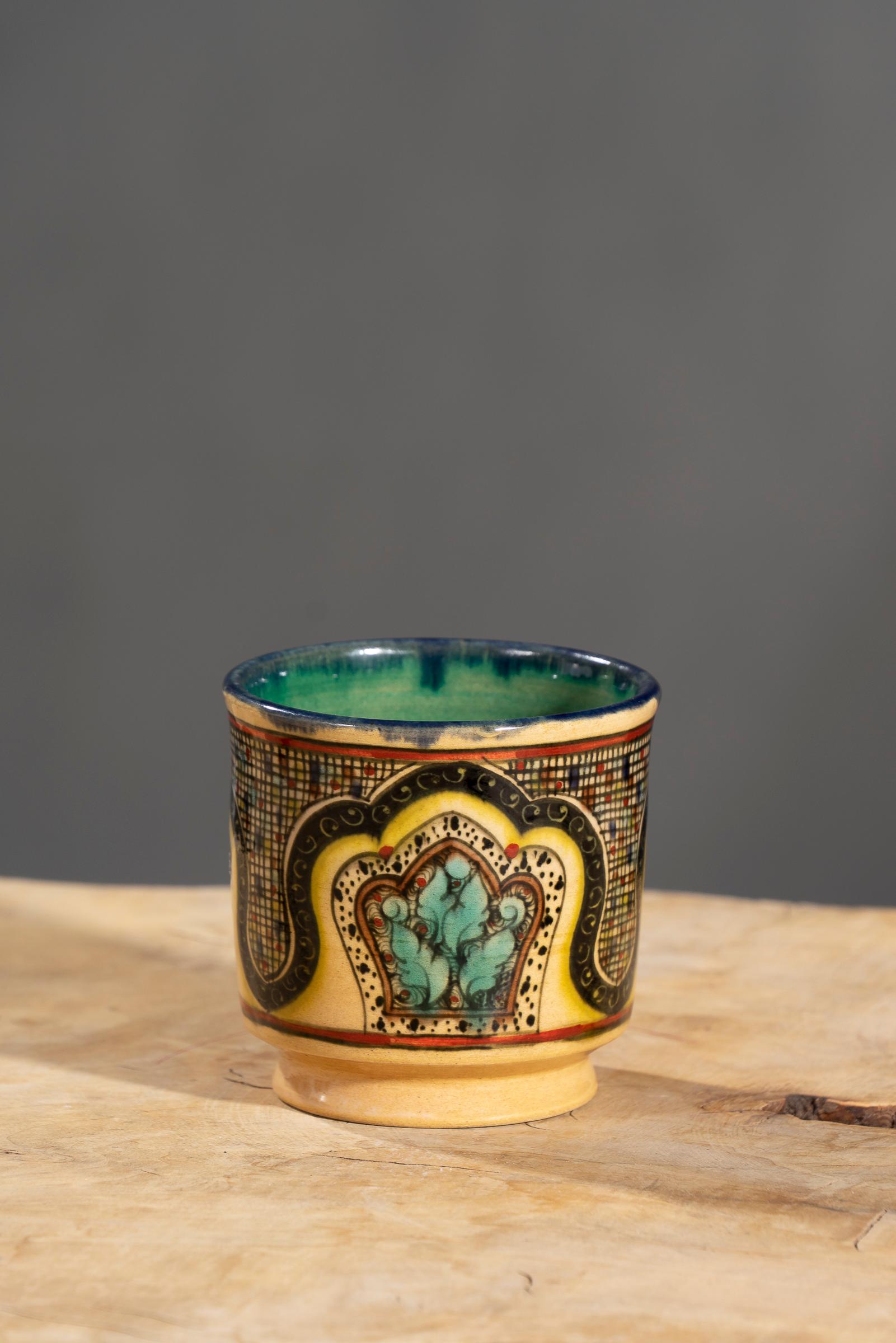 Nishapur Ceramics Hand Painted Mug