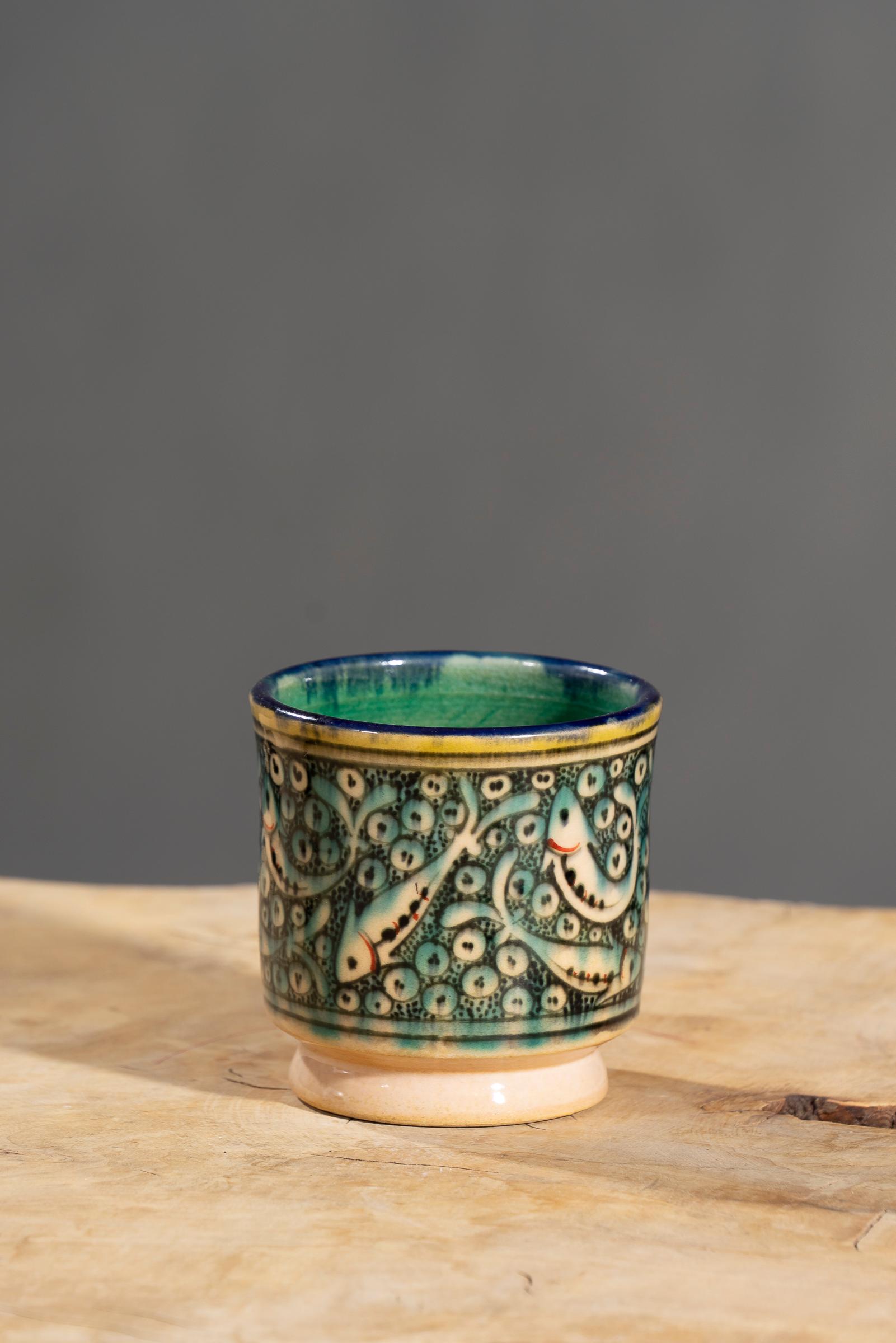 Nishapur Ceramics Hand Painted Mug