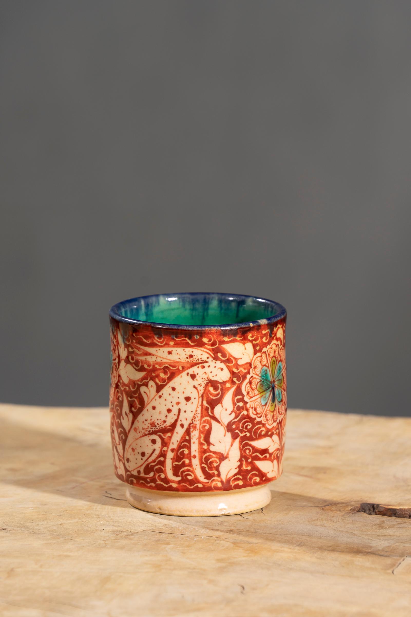 Nishapur Ceramics Hand Painted Mug
