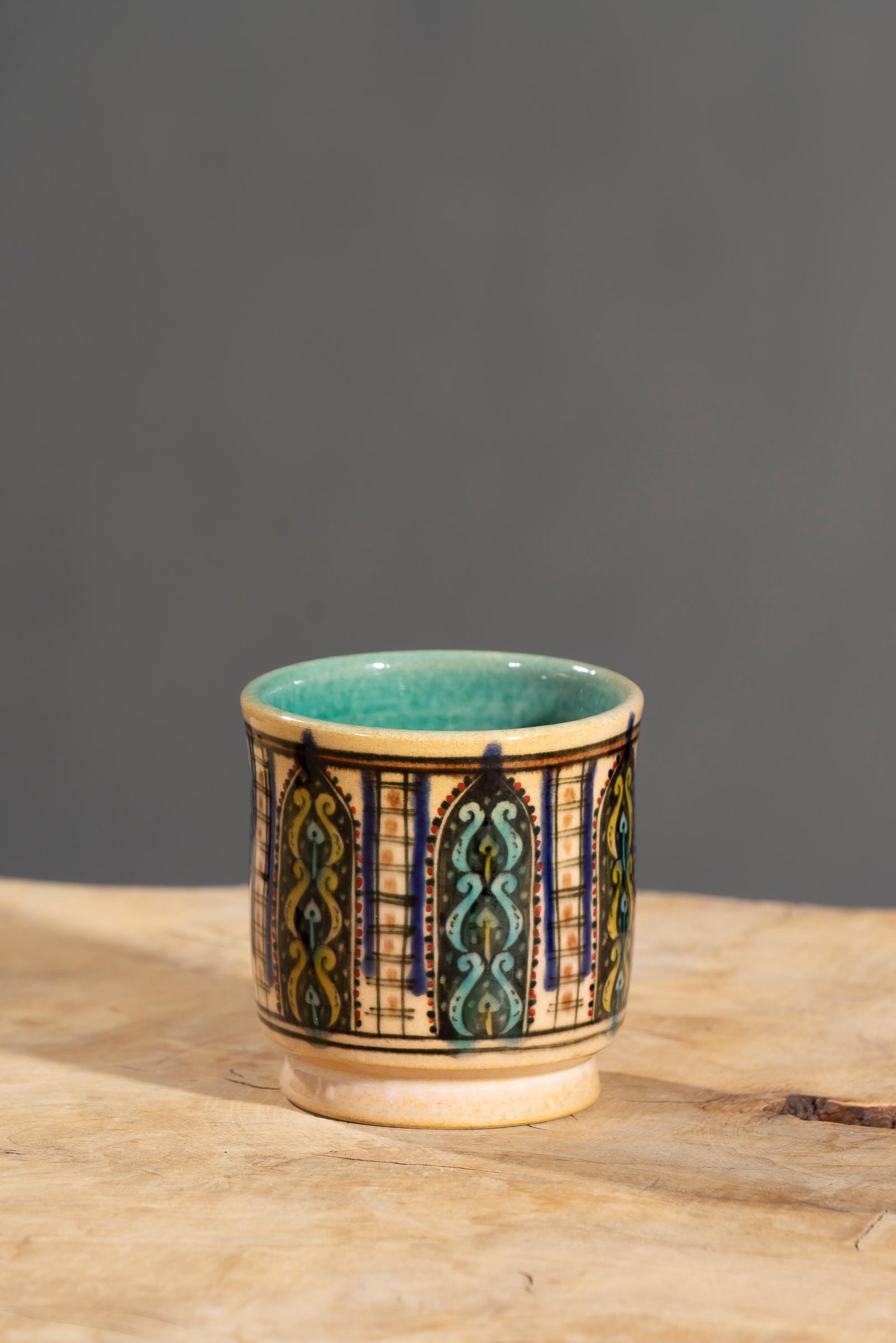 Nishapur Ceramics Hand Painted Mug