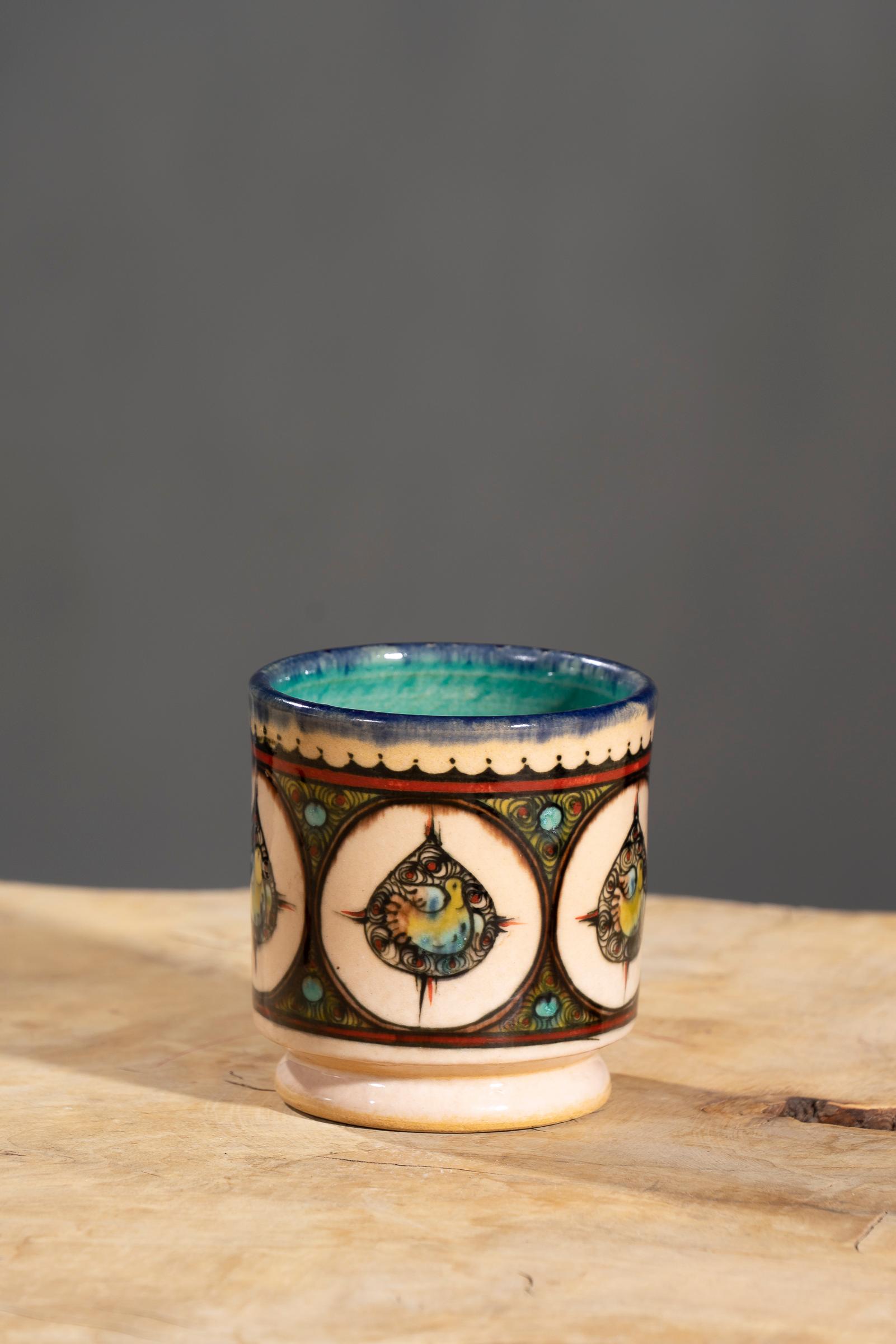 Nishapur Ceramics Hand Painted Mug