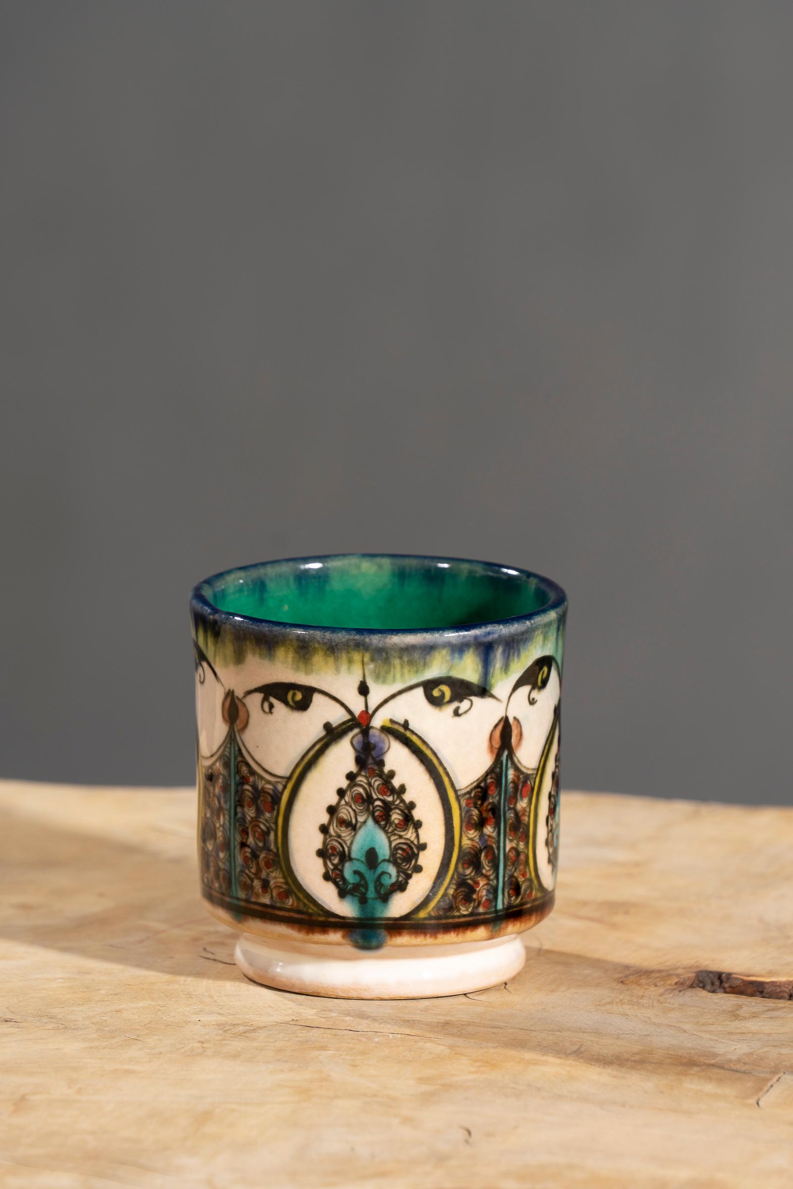 Nishapur Ceramics Hand Painted Mug